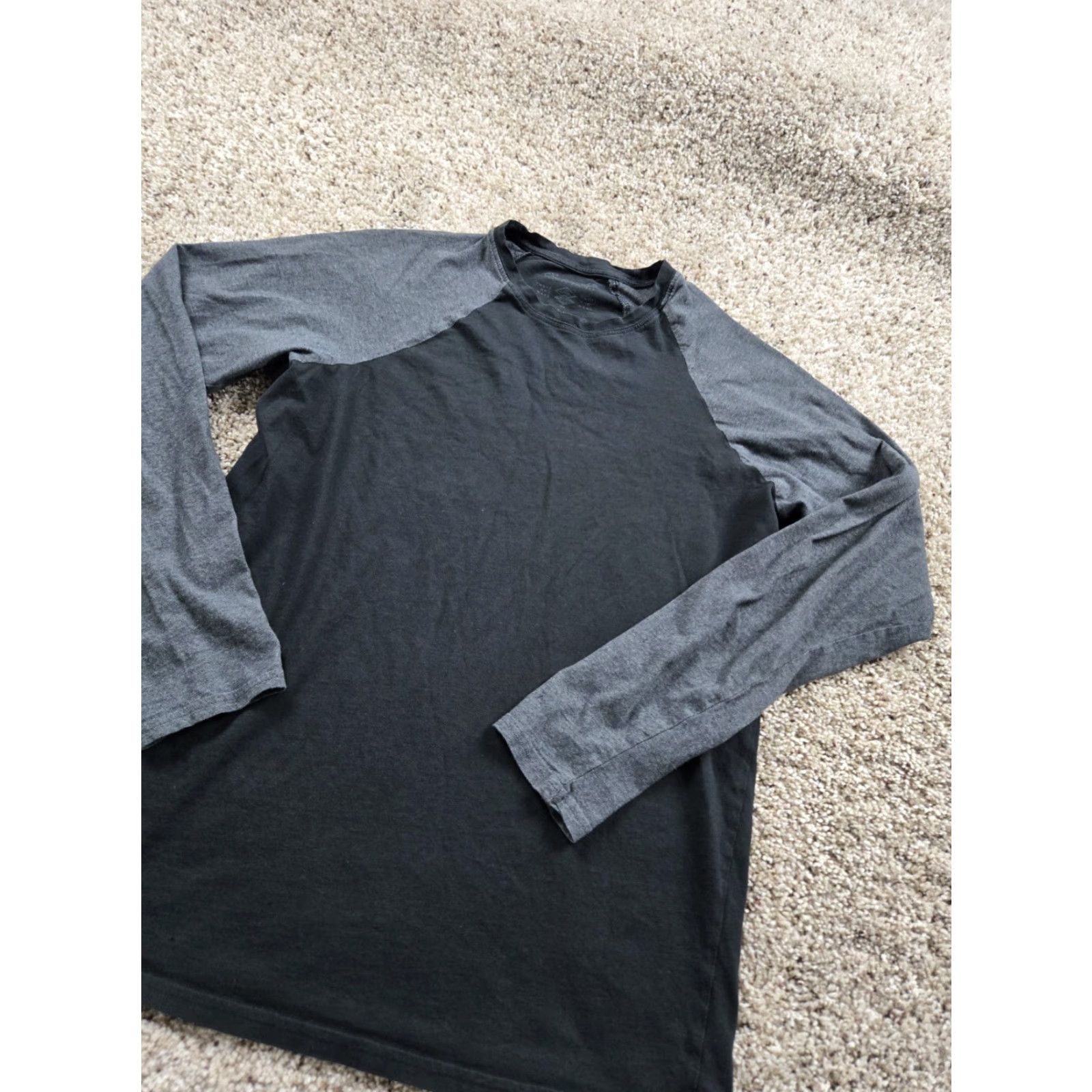 Vintage PACT Shirt Mens Small Black Gray Raglan Sleeve Crewneck Organic Cotton Pullover Size US S / EU 44-46 / 1 - 2 Thumbnail