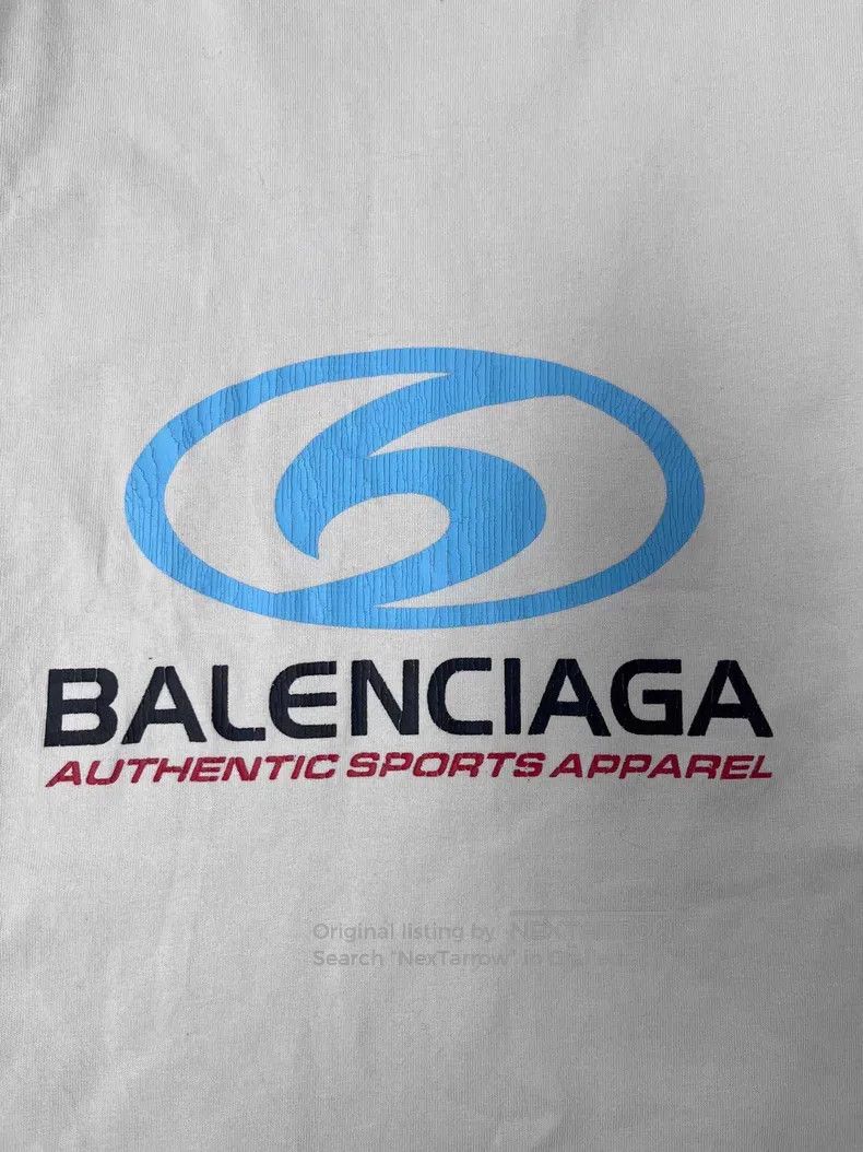 Balenciaga Balenciaga Logo Print Loose Round Neck Short Sleeve T-Shir Size US S / EU 44-46 / 1 - 3 Thumbnail