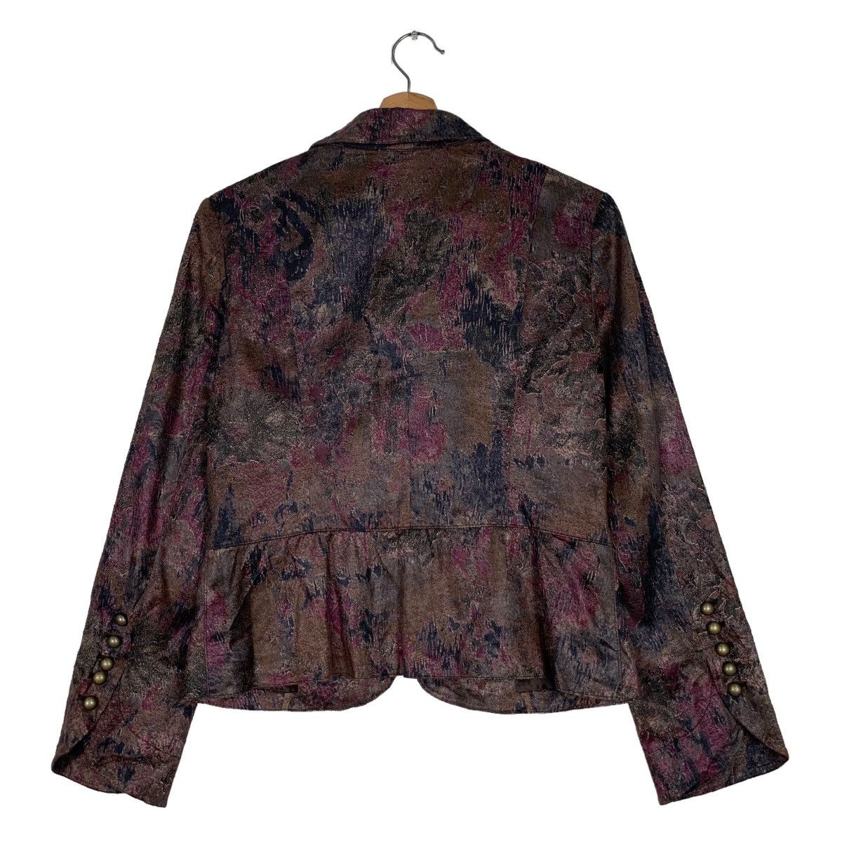 Japanese Brand MASQUERADE Fullprint Studded Zipper Jacket #0107-C6 Size S / US 4 / IT 40 - 8 Thumbnail