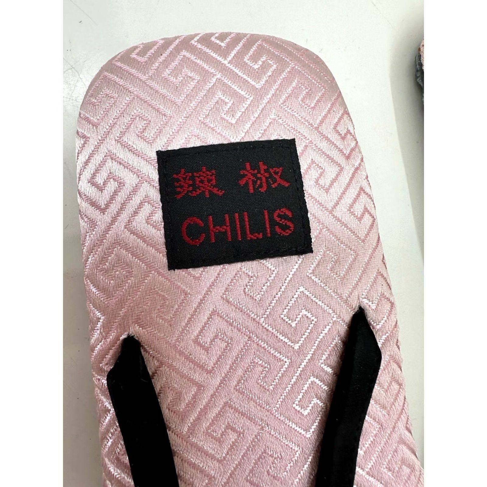 Pinko Chilis Womens Flip Flops Size 6 Pink Rhinestone Butterfly Suede Thong 80s 90s NEW Size US 6 / IT 36 - 3 Thumbnail