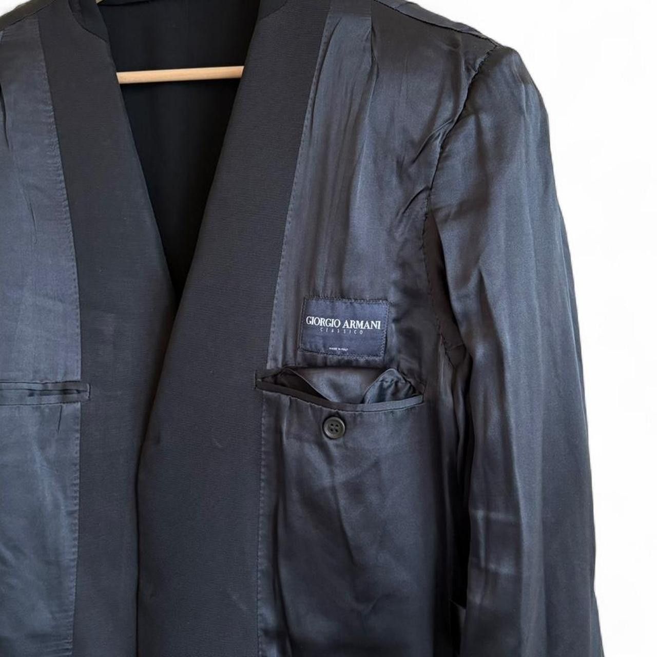 Giorgio Armani Giorgio Armani Classico archival black tuxedo jacket 40R Size 40R - 5 Thumbnail