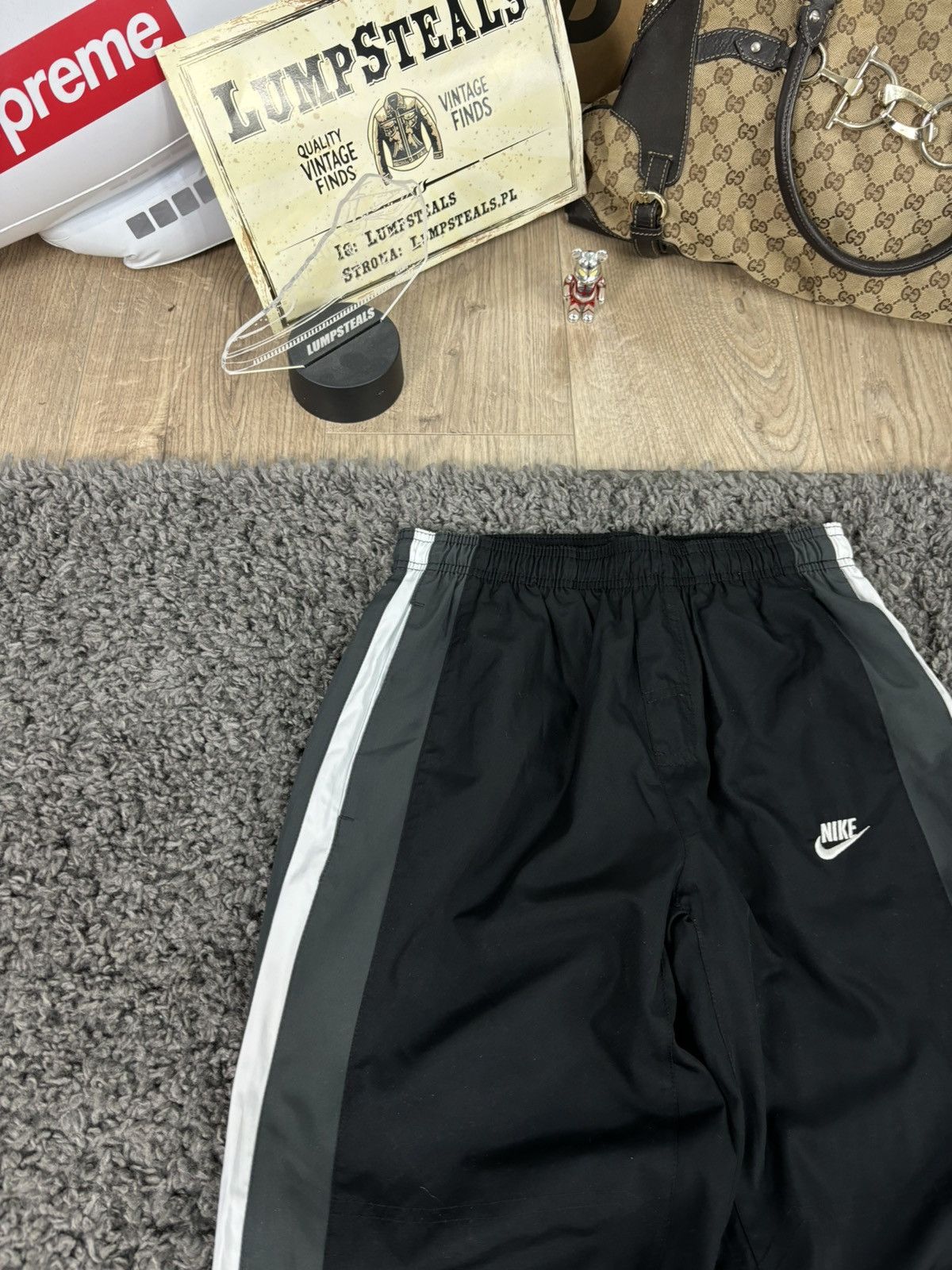 Nike × Vintage Crazy Vintage Y2K/2000s Baggy Nike Track Pants Hip Hop Size US 32 / EU 48 - 5 Thumbnail