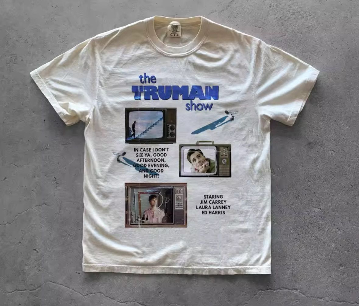 Other Street Vintage Retro Truman Show Graphic White T-Shirt Size US L / EU 52-54 / 3 - 1 Thumbnail
