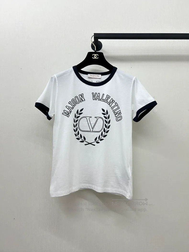 Valentino Valentino Short sleeves with monogram print Size L / US 10 / IT 46 - 1 Thumbnail
