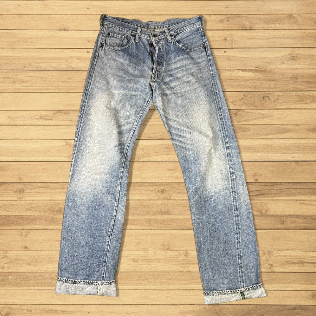 Indigo Vintage80s Japanese Selvedge Made in Indigo Light Wash Denim Size US 32 / EU 48 - 1 Thumbnail