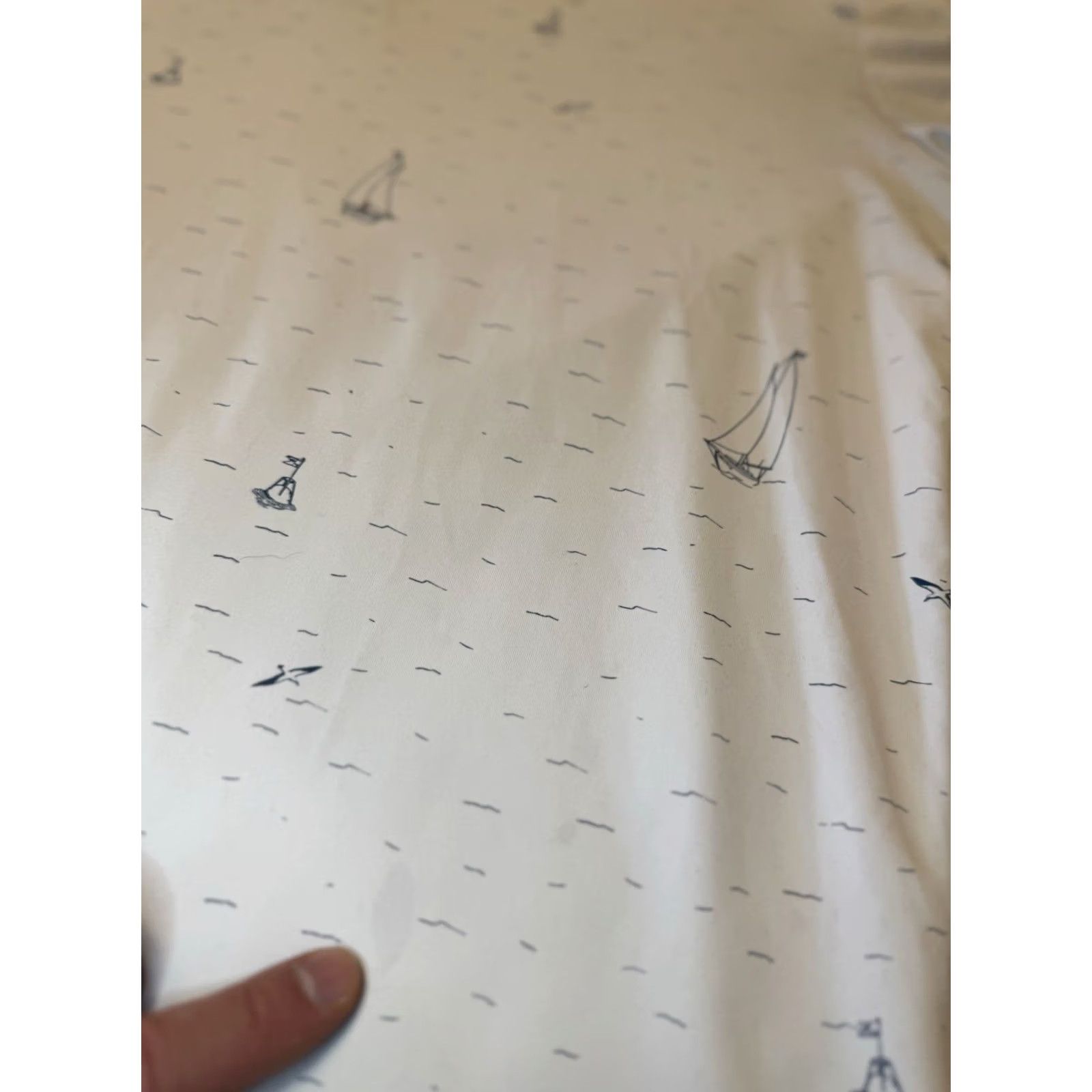 Vintage William Murray Golf Polo Shirt White Printed Sailboats Short Sleeved Mens Large Size US L / EU 52-54 / 3 - 7 Thumbnail