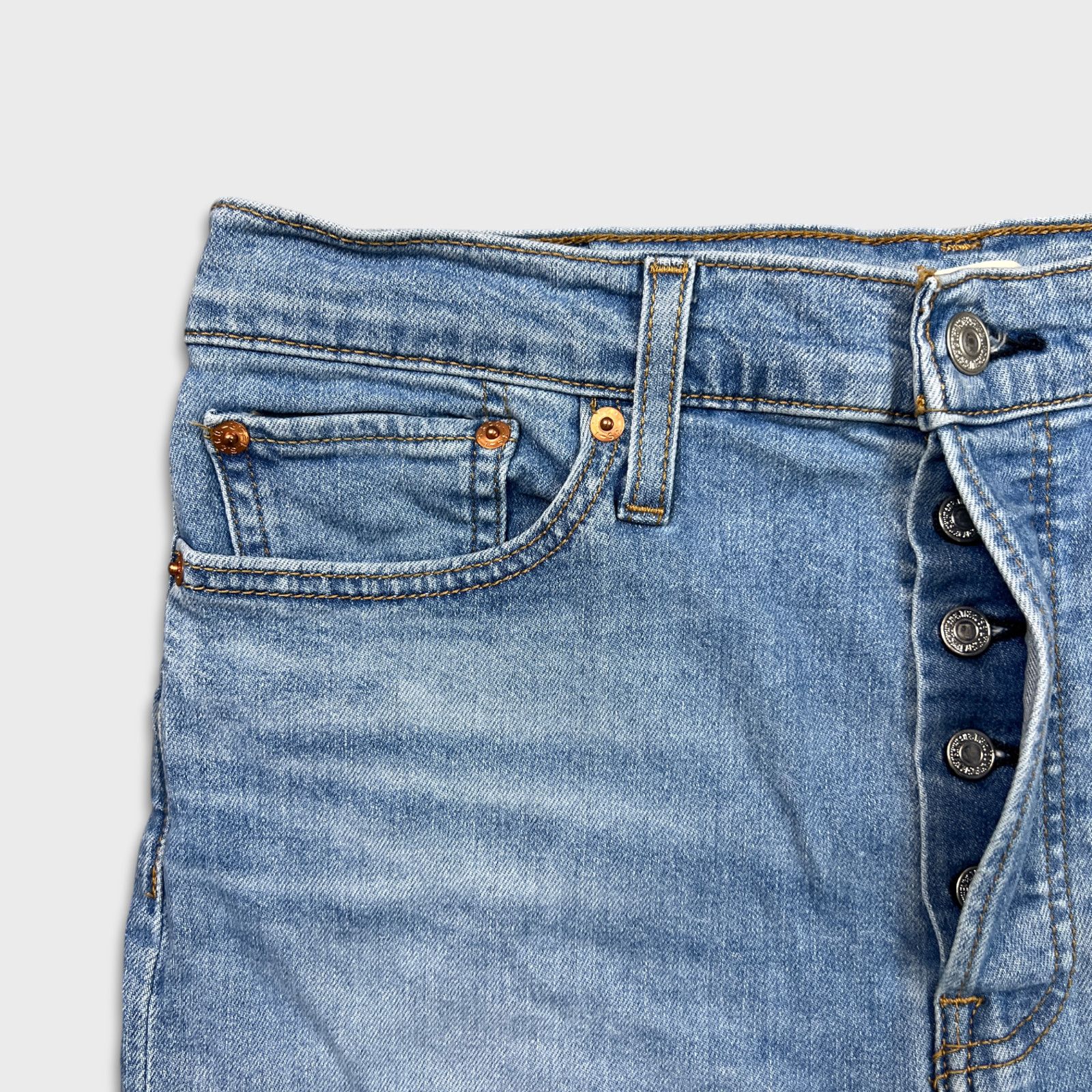 Levi's × Vintage Levi's Wedgie Skinny Jeans 32x26 Thrashed High Rise Denim Size 32" / US 10 / IT 46 - 3 Thumbnail