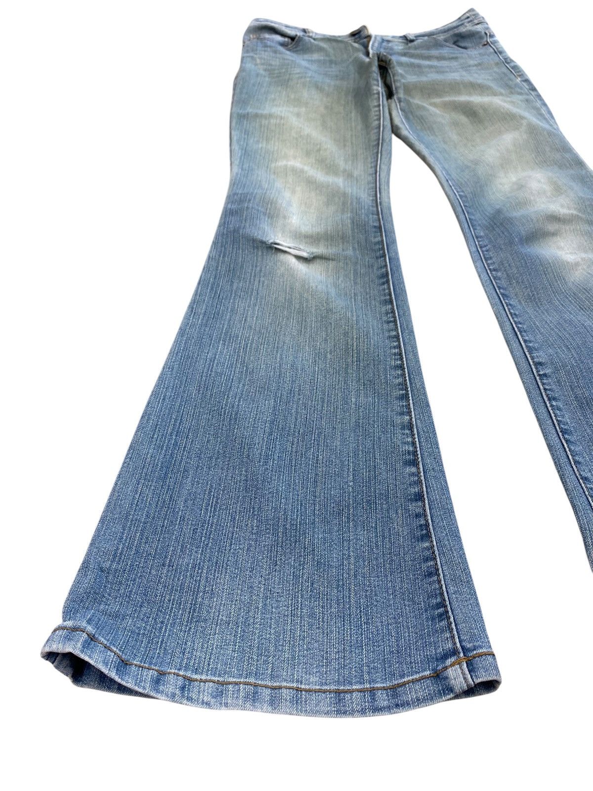 Japanese Brand Japanese Brand Faded Wash Style Flare Jeans Size US 30 / EU 46 - 7 Thumbnail