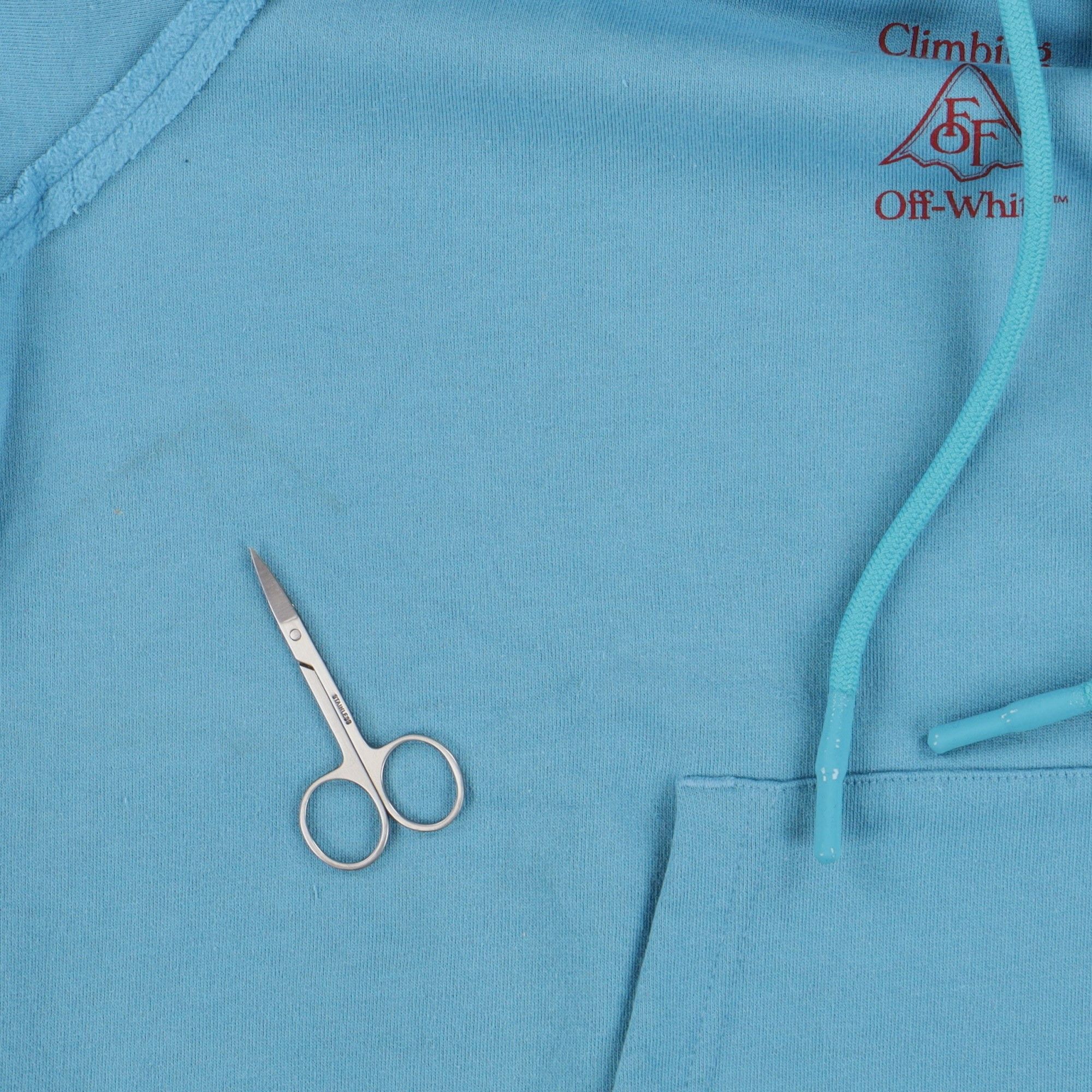 Off-White Blue Vertical Climb Arrows Logo Oversized Raglan Hoodie Size US M / EU 48-50 / 2 - 4 Thumbnail