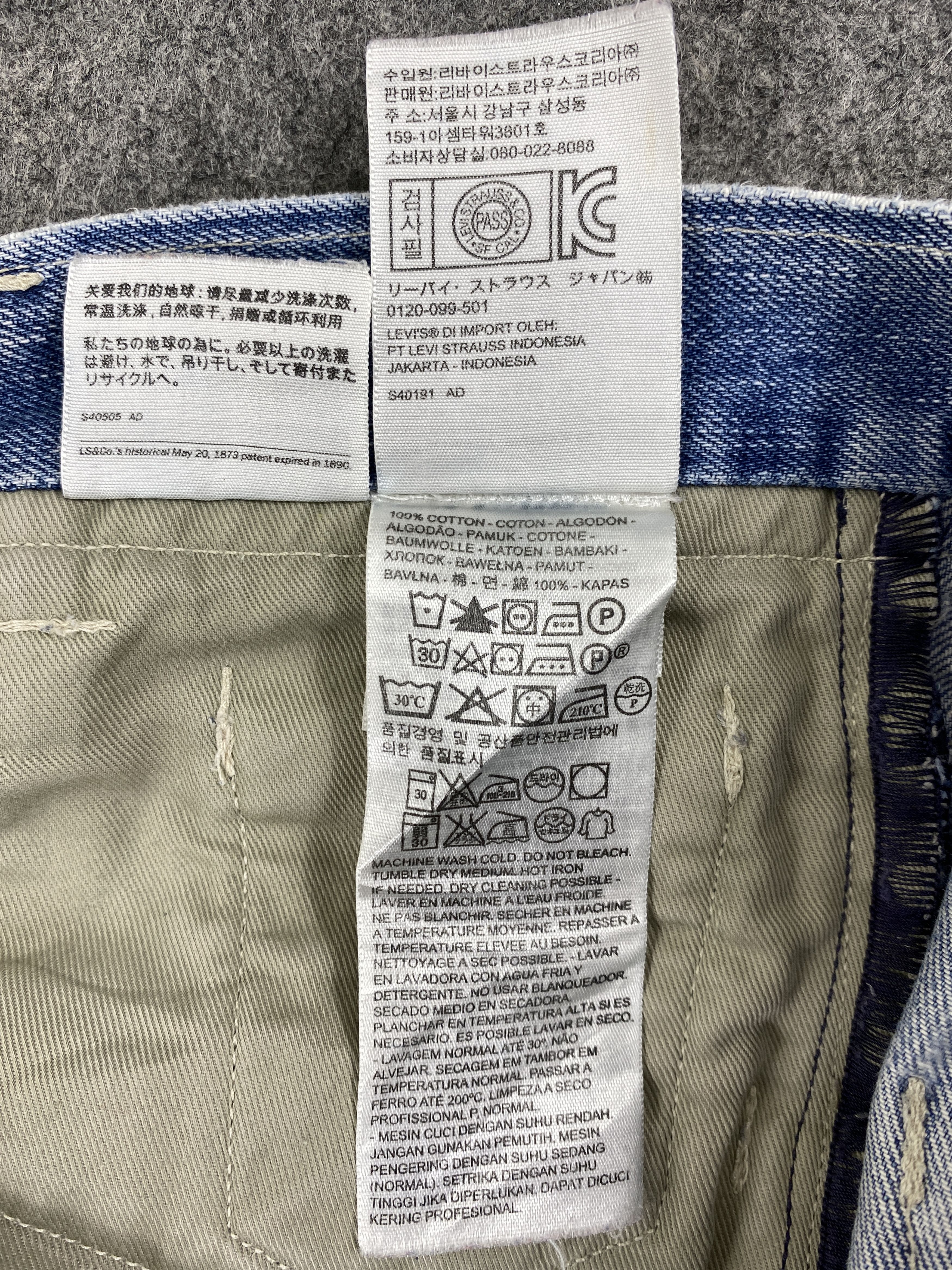 Levi's Blue Wash Vintage Levi's Jeans 30x28.5 Denim -SJ058 Size US 30 / EU 46 - 9 Thumbnail