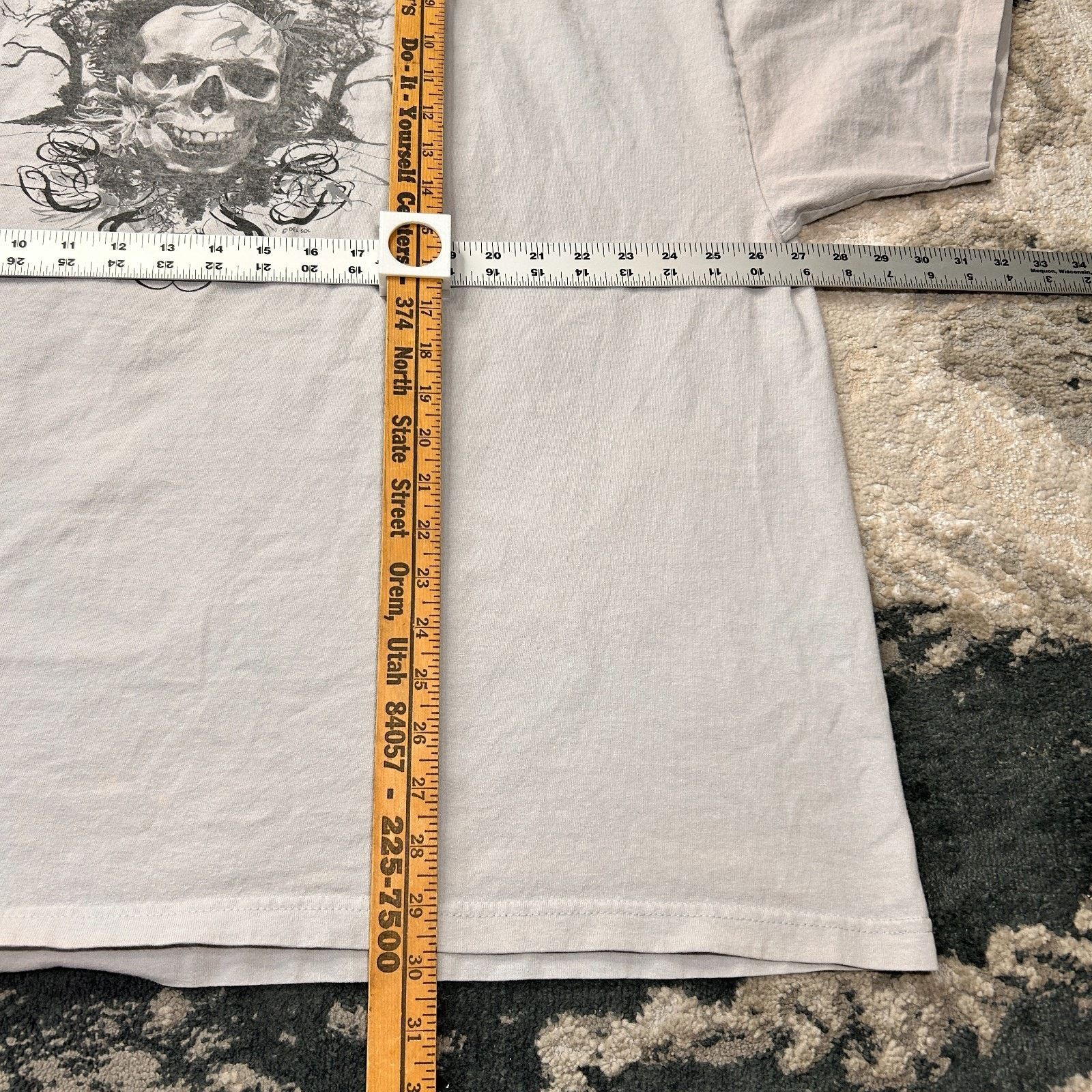 & Other Stories Delsol Myrtle Beach Skull T Shirt Mens 3XL Gray Cotton Grap Size US XXL / EU 58 / 5 - 4 Thumbnail