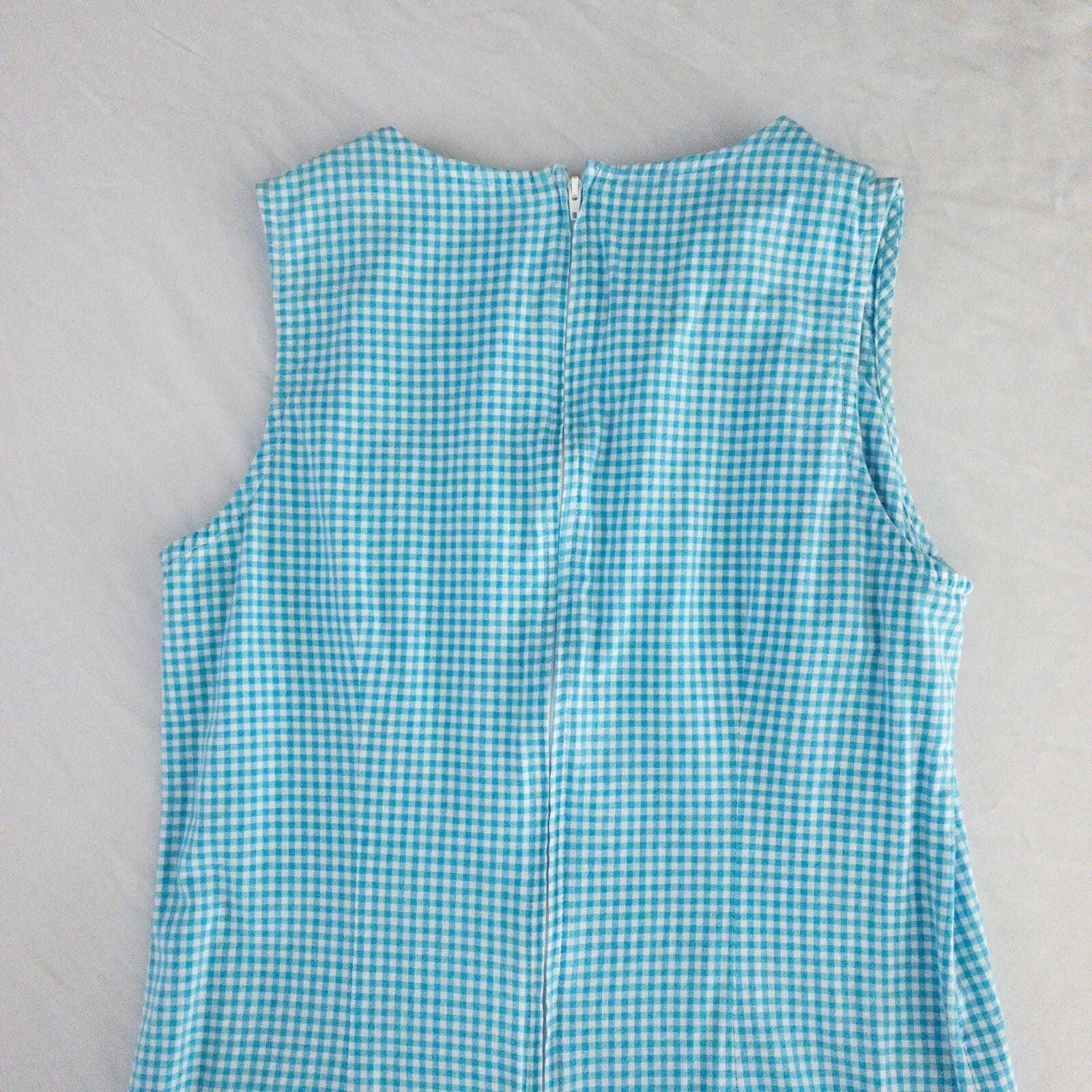 Faded Glory Faded Glory Vintage Blue & White Gingham Dress Womens Small Size S / US 4 / IT 40 - 8 Thumbnail
