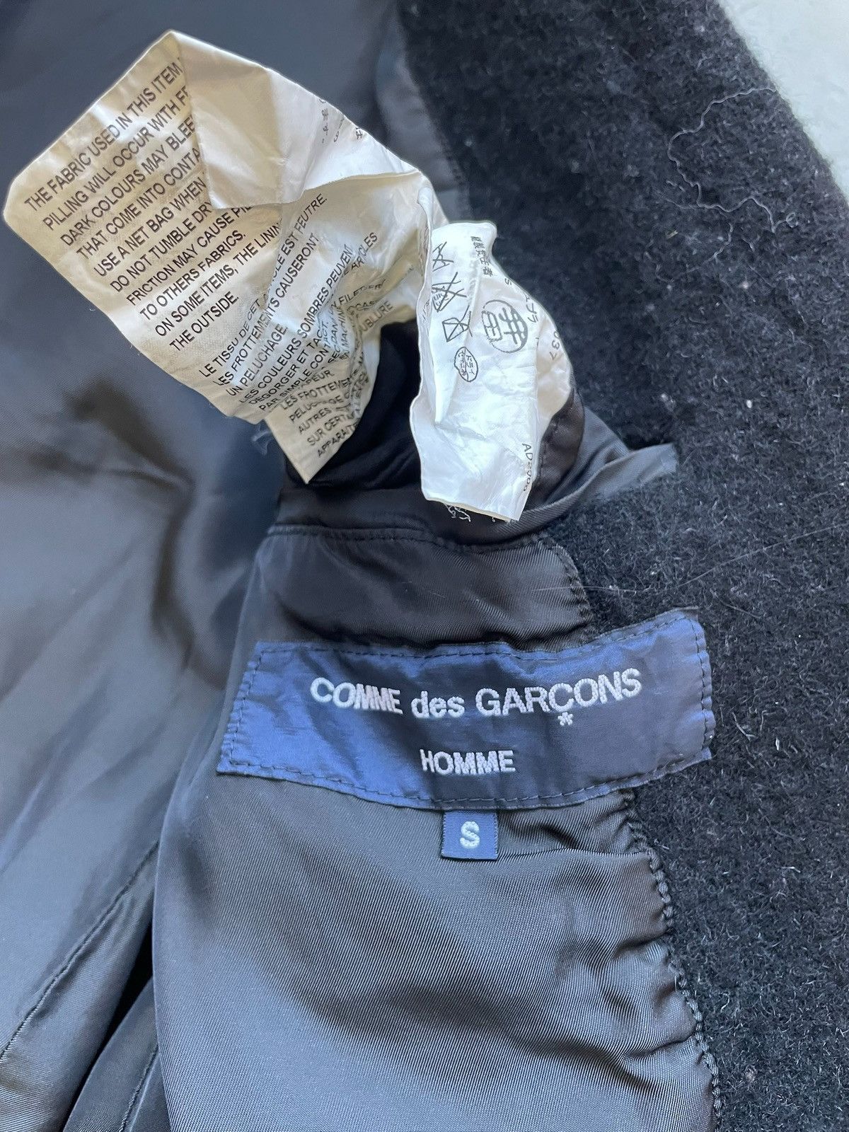 Comme des Garcons Homme Comme Des Garcons Homme AD2009 Wool Blazer Size US S / EU 44-46 / 1 - 4 Thumbnail