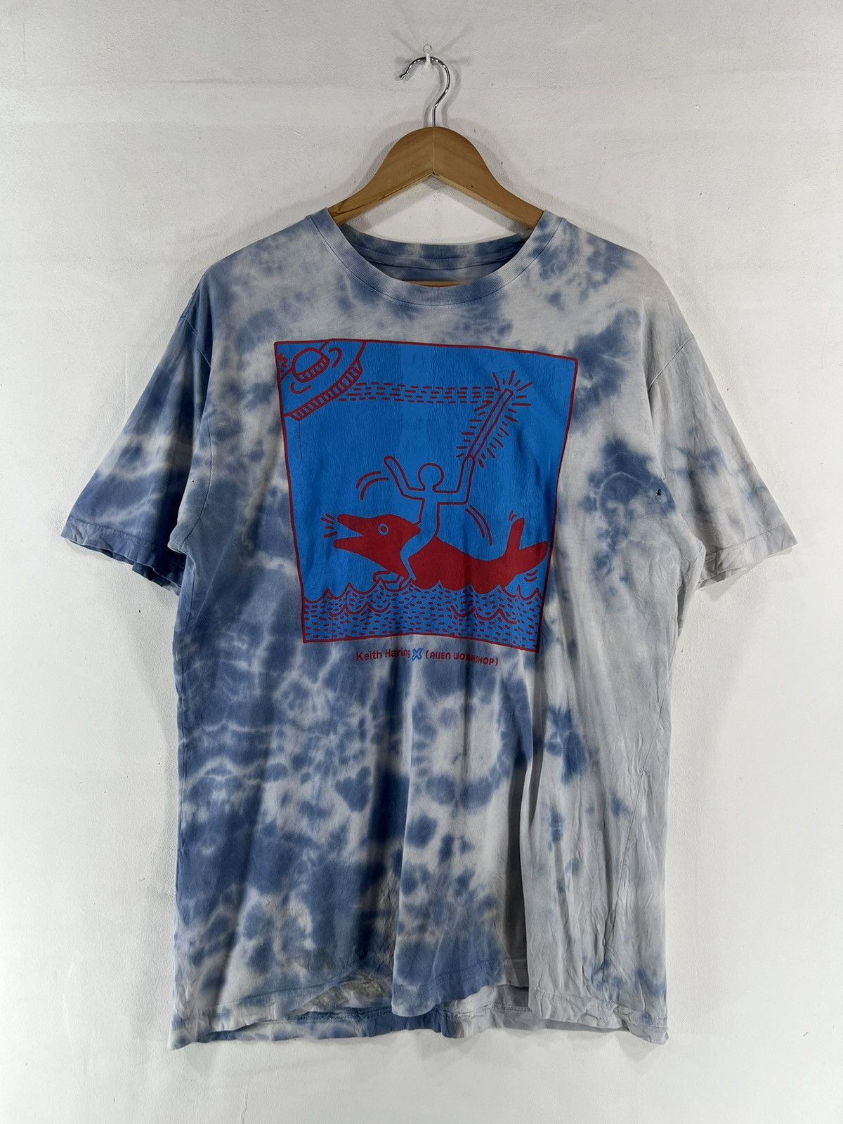 Alien Workshop × Keith Haring Vintage Keith Haring@Alien Workshop Rare Design Tshirt Size US L / EU 52-54 / 3 - 1 Thumbnail