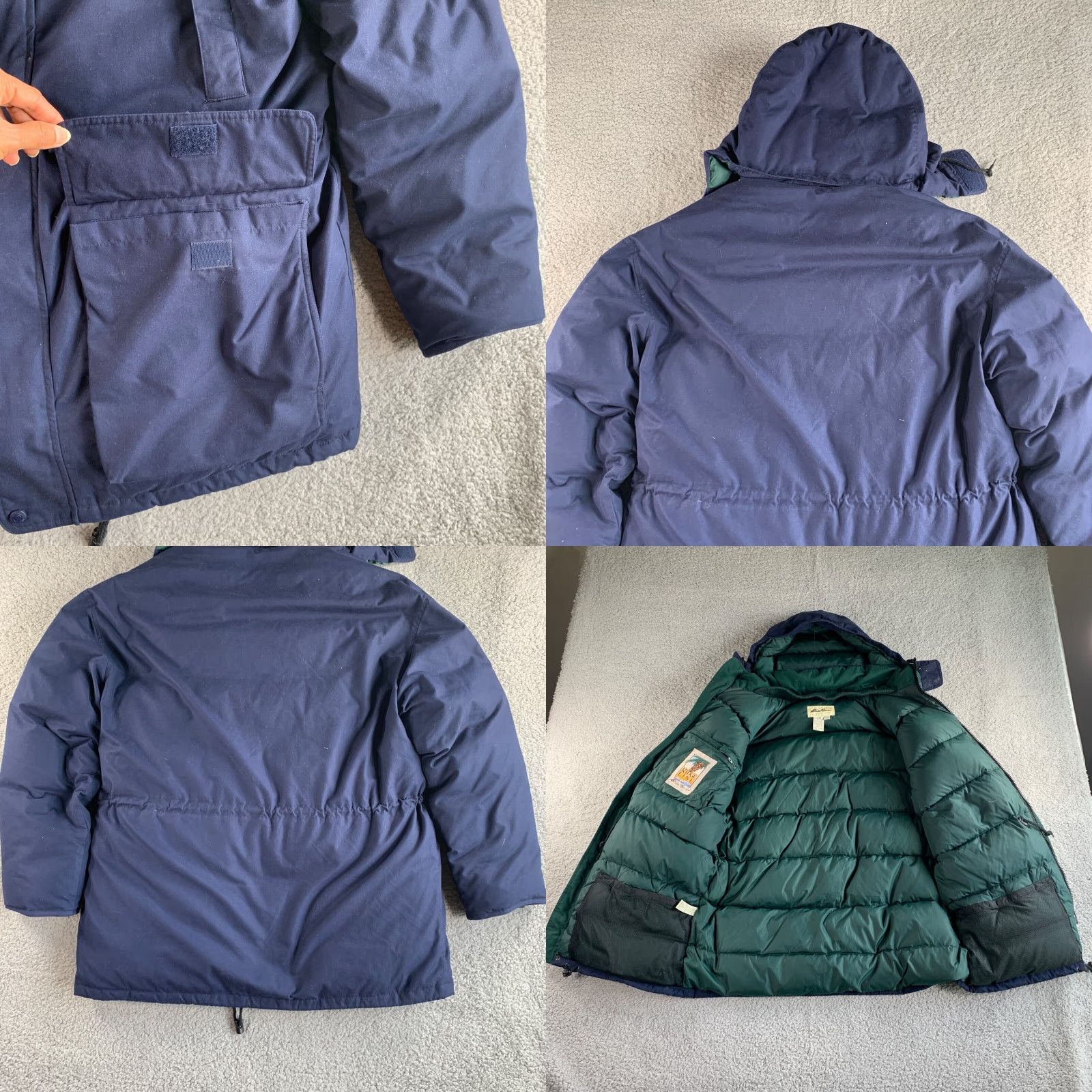 Eddie Bauer Eddie Bauer Jacket Mens Large Blue Goose Down Insulated Parka Hooded Heavy Coat Size US L / EU 52-54 / 3 - 9 Thumbnail