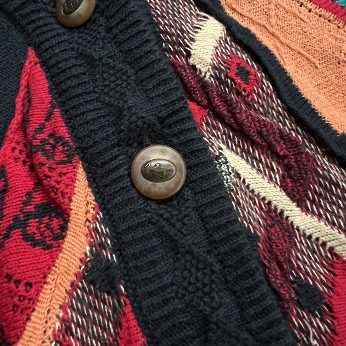 Coogi 1990s Geccu Coogi 3D Cable Knit Vest Size L / US 10 / IT 46 - 7 Thumbnail