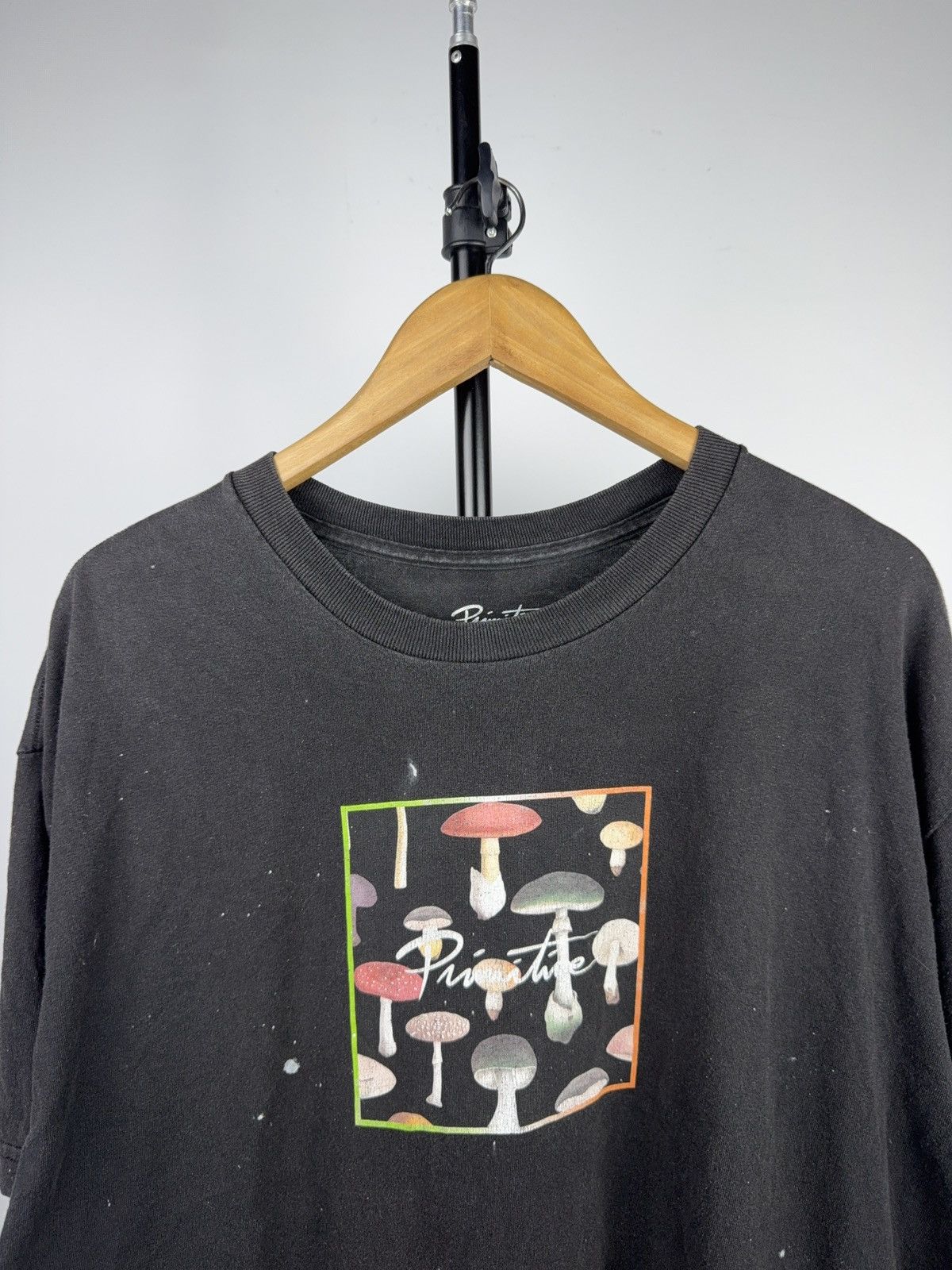 Primitive 00s Primitive Mushroom Graphic SK8 Skate T-Shirt Black XL Size US XL / EU 56 / 4 - 2 Thumbnail