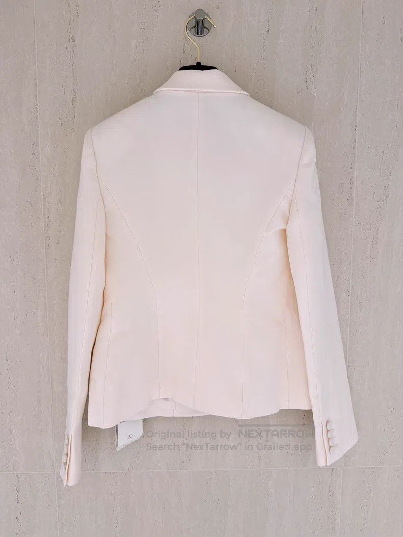 Valentino Valentino White bow blazer Size S / US 4 / IT 40 - 2 Thumbnail
