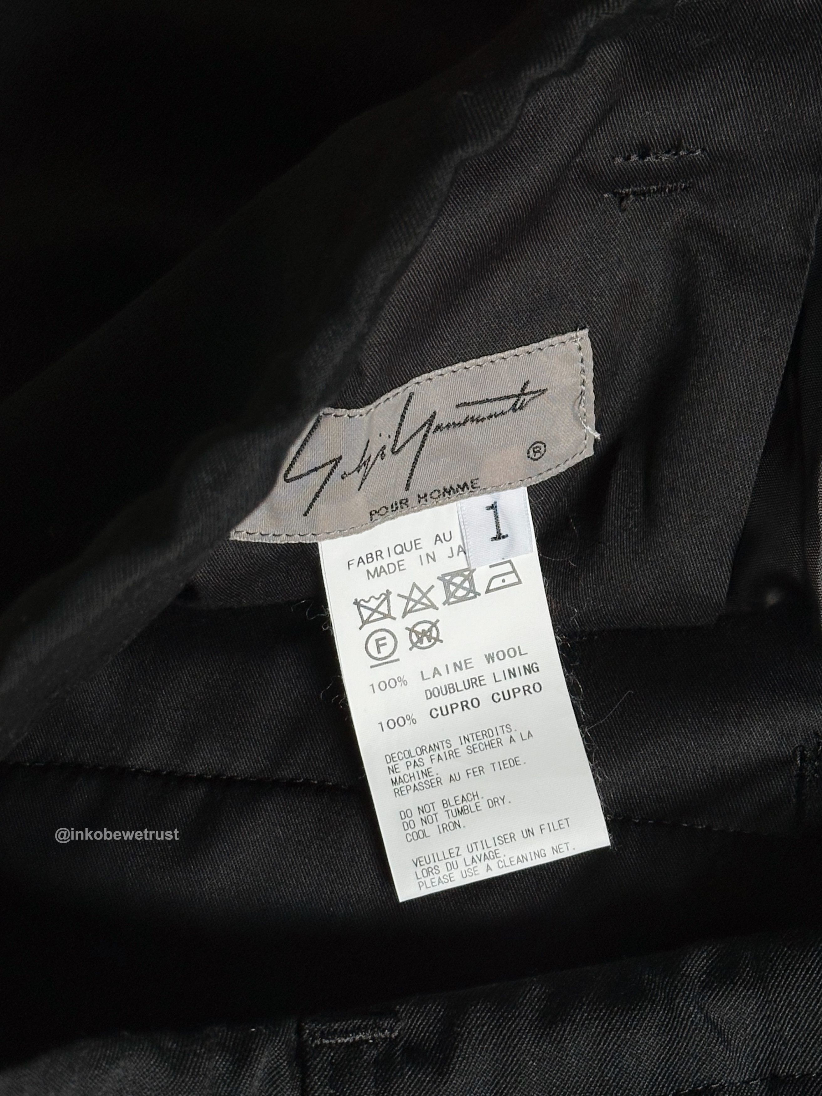 Yohji Yamamoto 18SS Pour Homme Gabardine Draw String Pants 1 Size US 32 / EU 48 - 6 Thumbnail