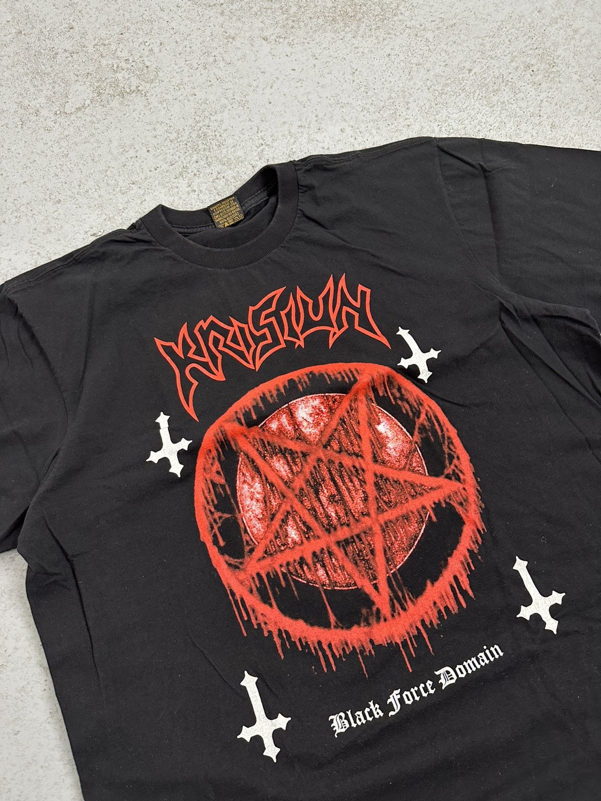 Band Tees Krisiun Black Force Domain Death Black Metal Tee Size US L / EU 52-54 / 3 - 7 Thumbnail