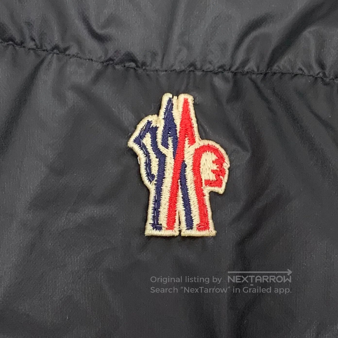 Moncler Moncler Black logo embroidery stand collar zip long-sleeve Size US L / EU 52-54 / 3 - 5 Thumbnail