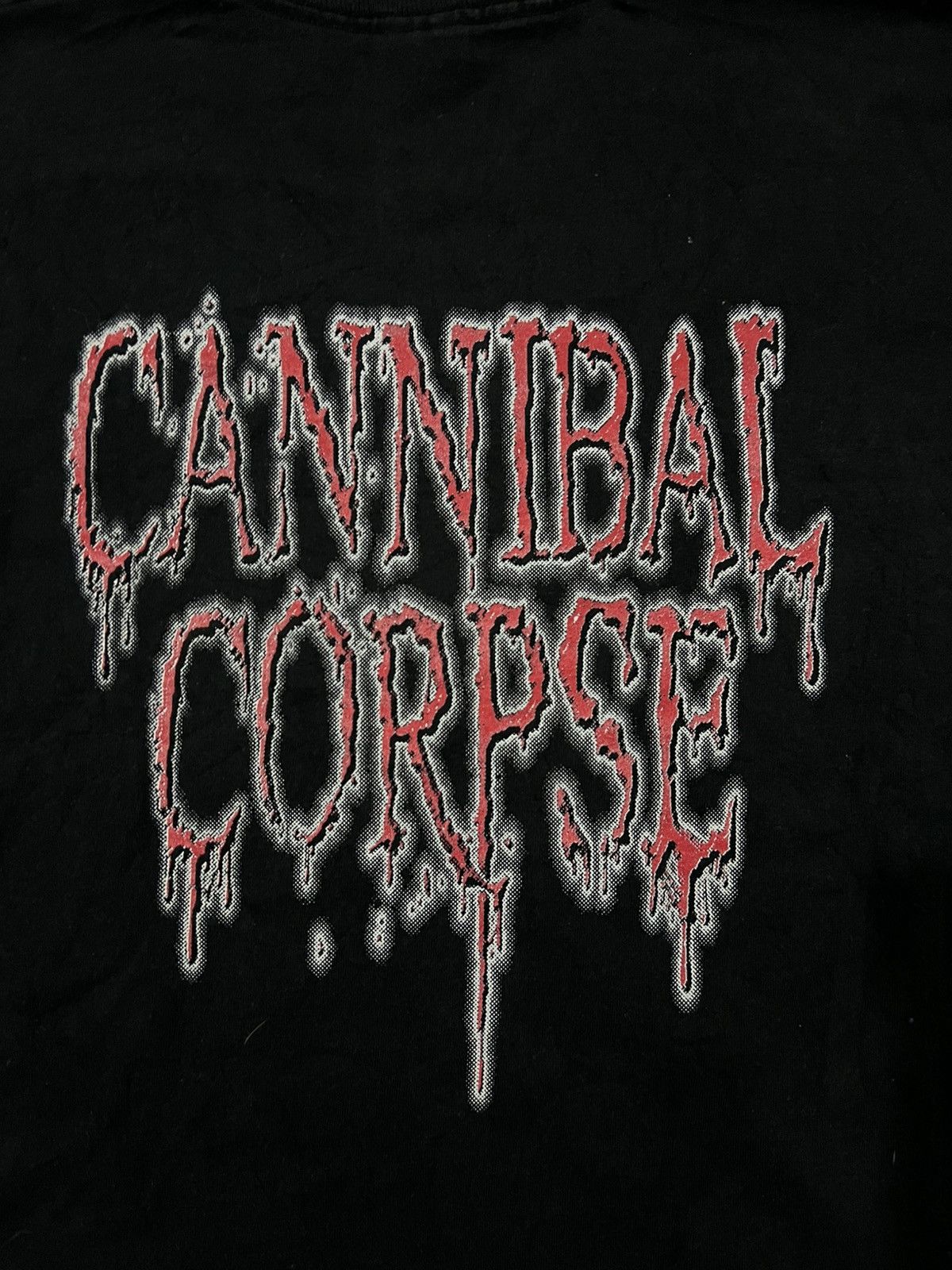 John Alexander Skelton Vintage 1997 Cannibal Corpse Disfigured Band Tees Shirt Size US XL / EU 56 / 4 - 6 Thumbnail