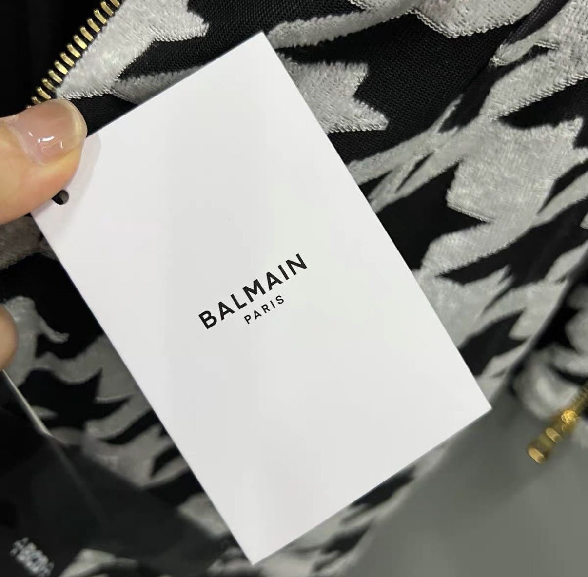 Balmain BALMAIN Houndstooth Slim Fit Long Sleeve Dress J41 Size XS / US 0-2 / IT 36-38 - 5 Thumbnail