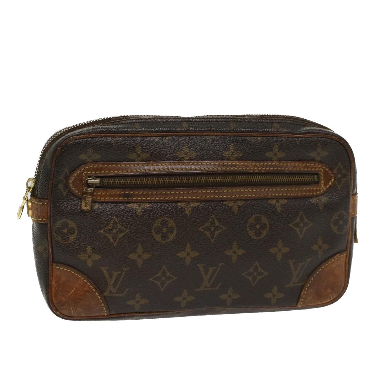 Auth LOUIS VUITTON Marly Dragonne GM M51825 Monogram 872TH Mens Clutch Bag