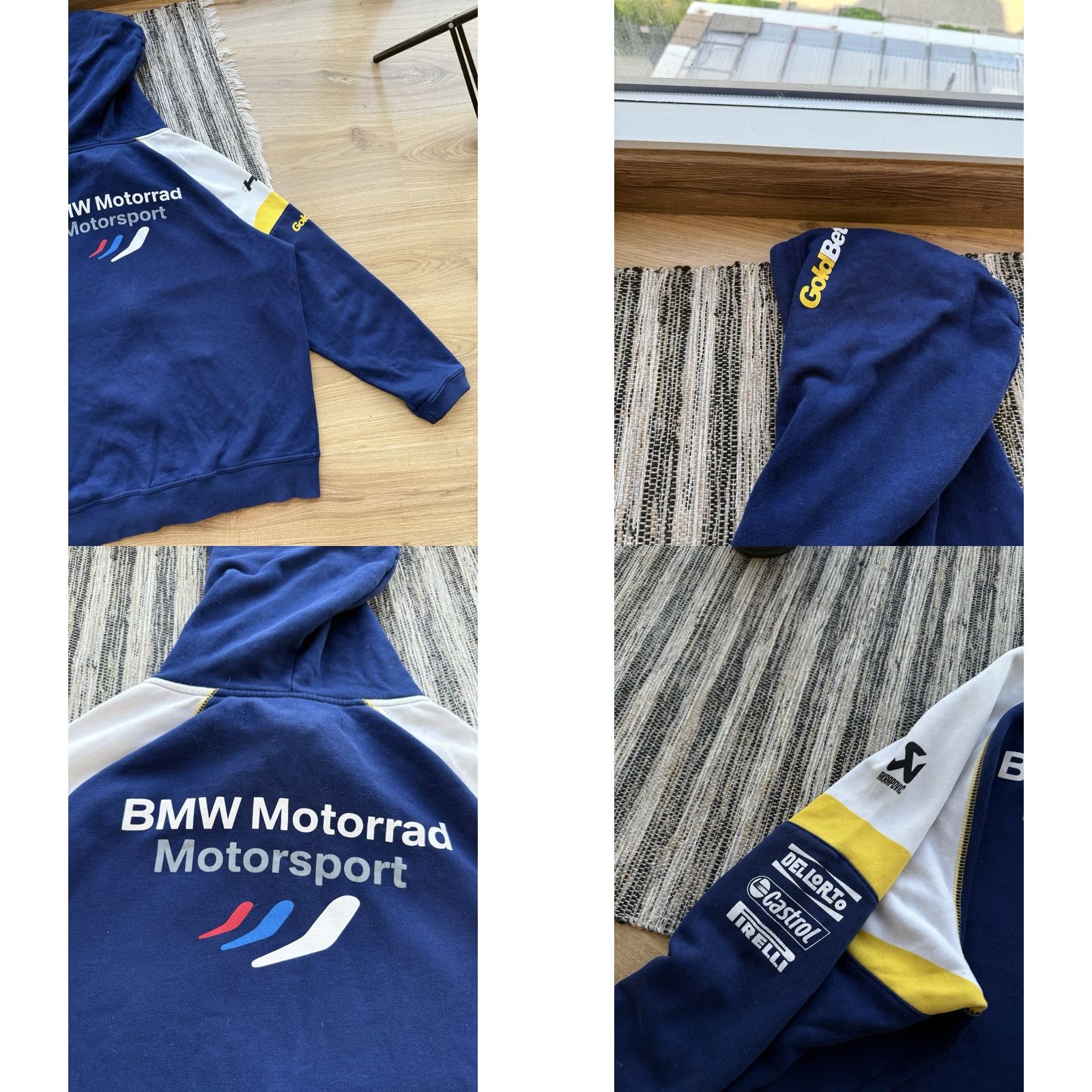 BMW BMW Motorrad SBK Racing Hoodie XL Blue Nike Athletic Authentic Zip Embroidered Logo Pockets Hooded Vintage Racing Bmw Hoodie Mens Size US XL / EU 56 / 4 - 10 Thumbnail