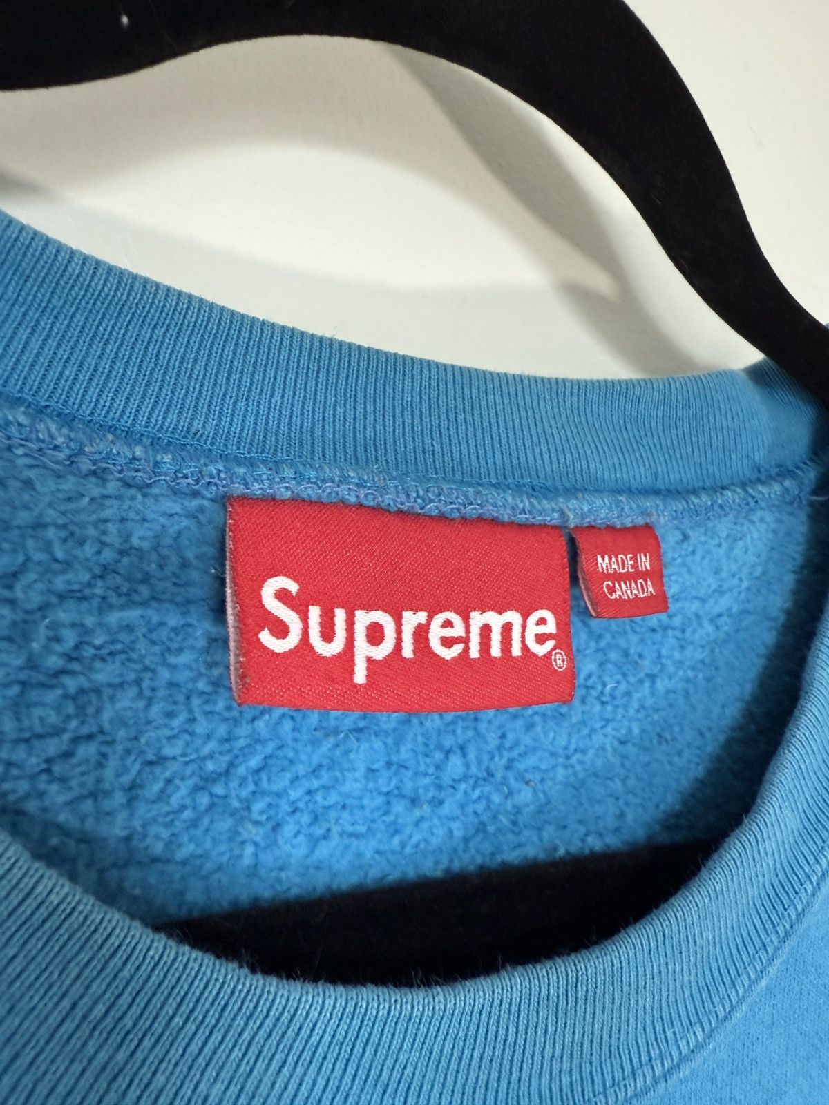 Supreme Supreme Blue Crew Neck Sweater Size US L / EU 52-54 / 3 - 4 Thumbnail