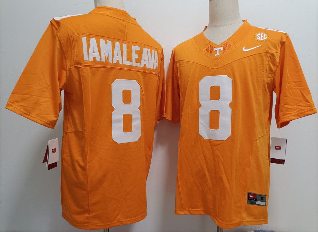Other Men's Tennessee Volunteers #8 Nico Iamaleava Orange Jersey Size US S / EU 44-46 / 1 - 3 Thumbnail