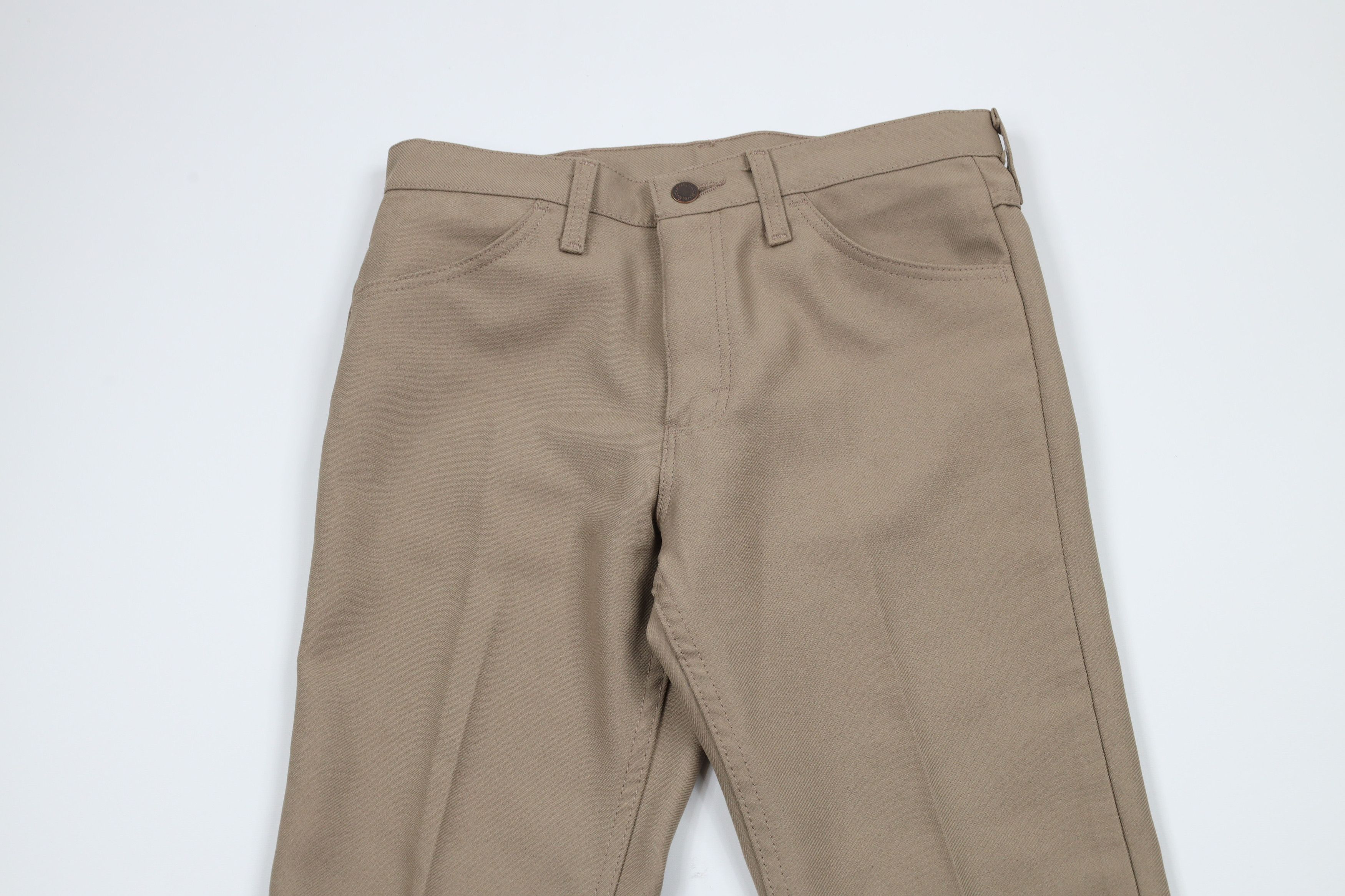 Vintage × Wrangler Vintage 90s Wrangler Knit Western Bootcut Flared Pants Beige Size US 31 - 2 Thumbnail
