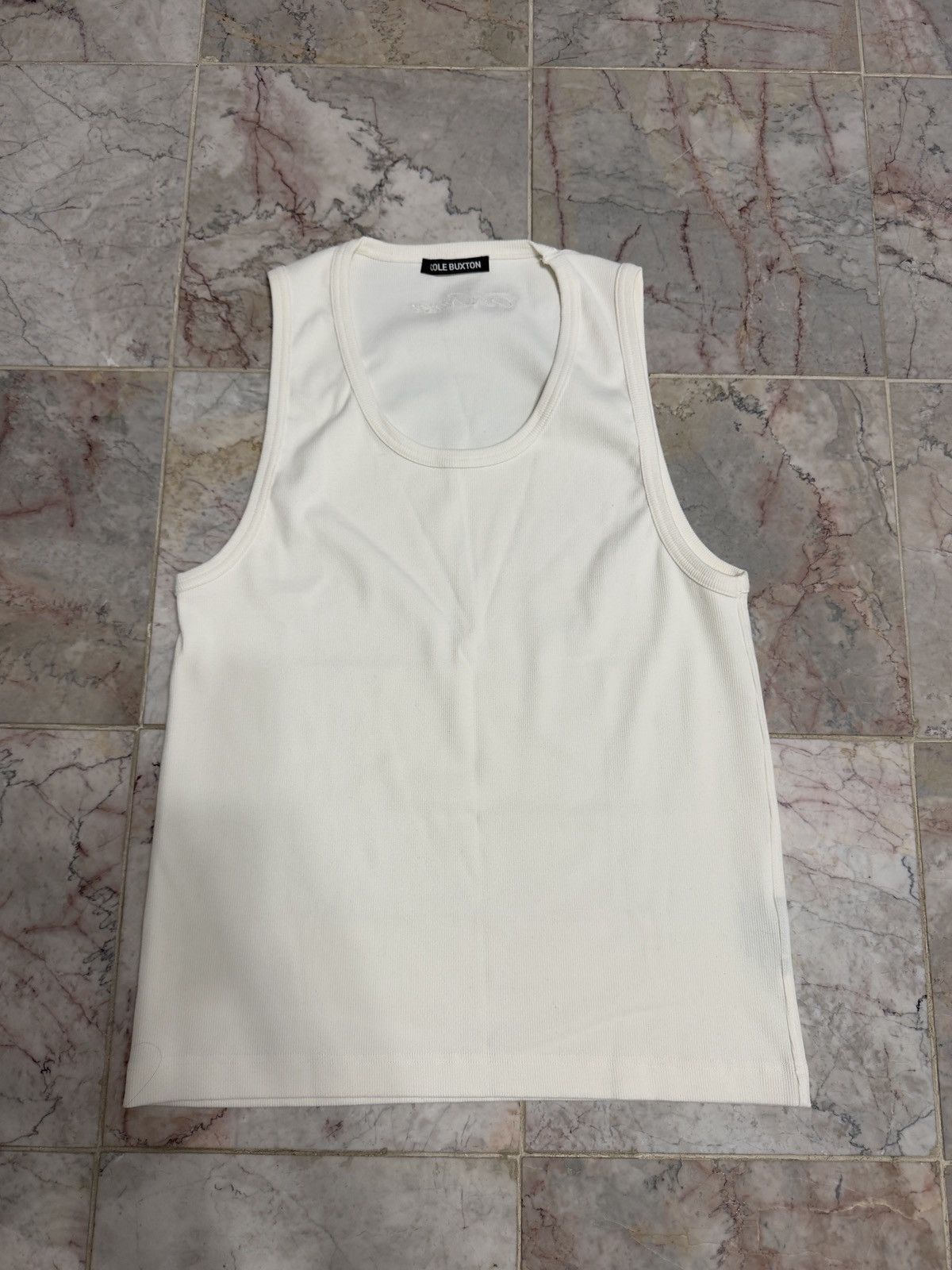 Cole Buxton Cream Cole Buxton Ribbed Tank Large Size US L / EU 52-54 / 3 - 1 Thumbnail
