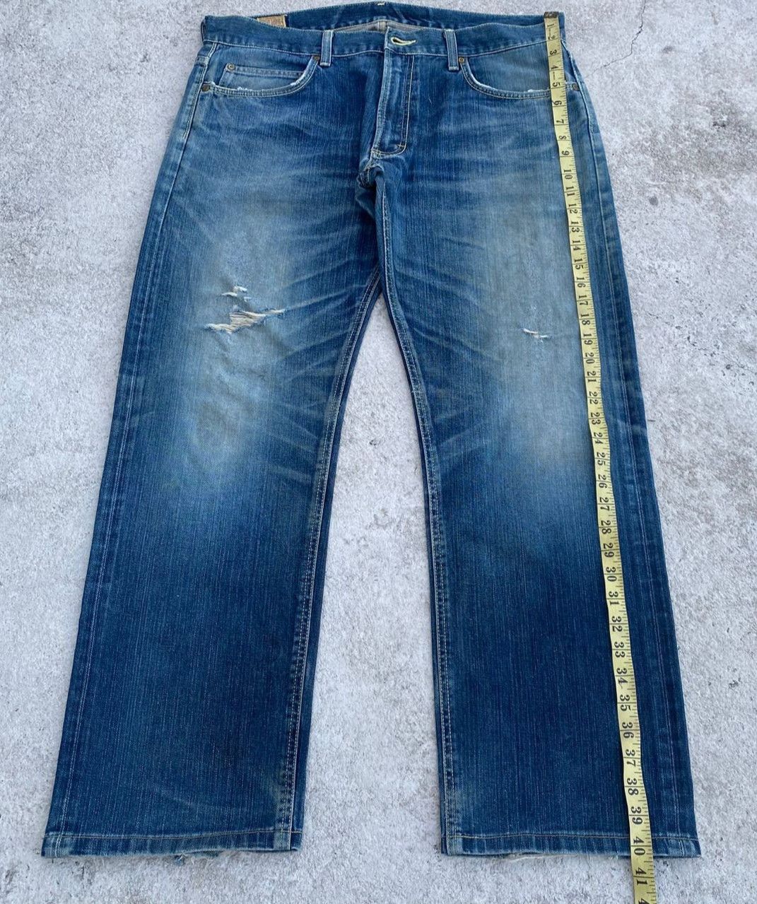 Lee Vintage Lee Riders Dismtressed Denim Size US 38 / EU 54 - 2 Thumbnail
