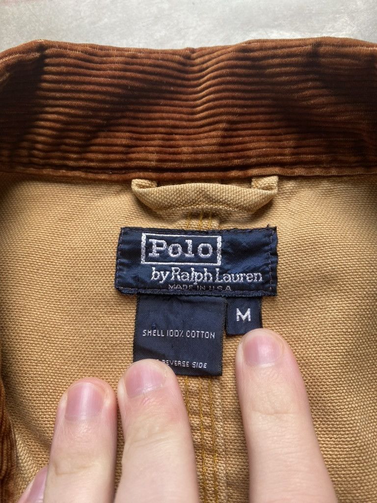 Polo Ralph Lauren Vintage Corduroy Collar Workwear Jacket Size US M / EU 48-50 / 2 - 5 Thumbnail