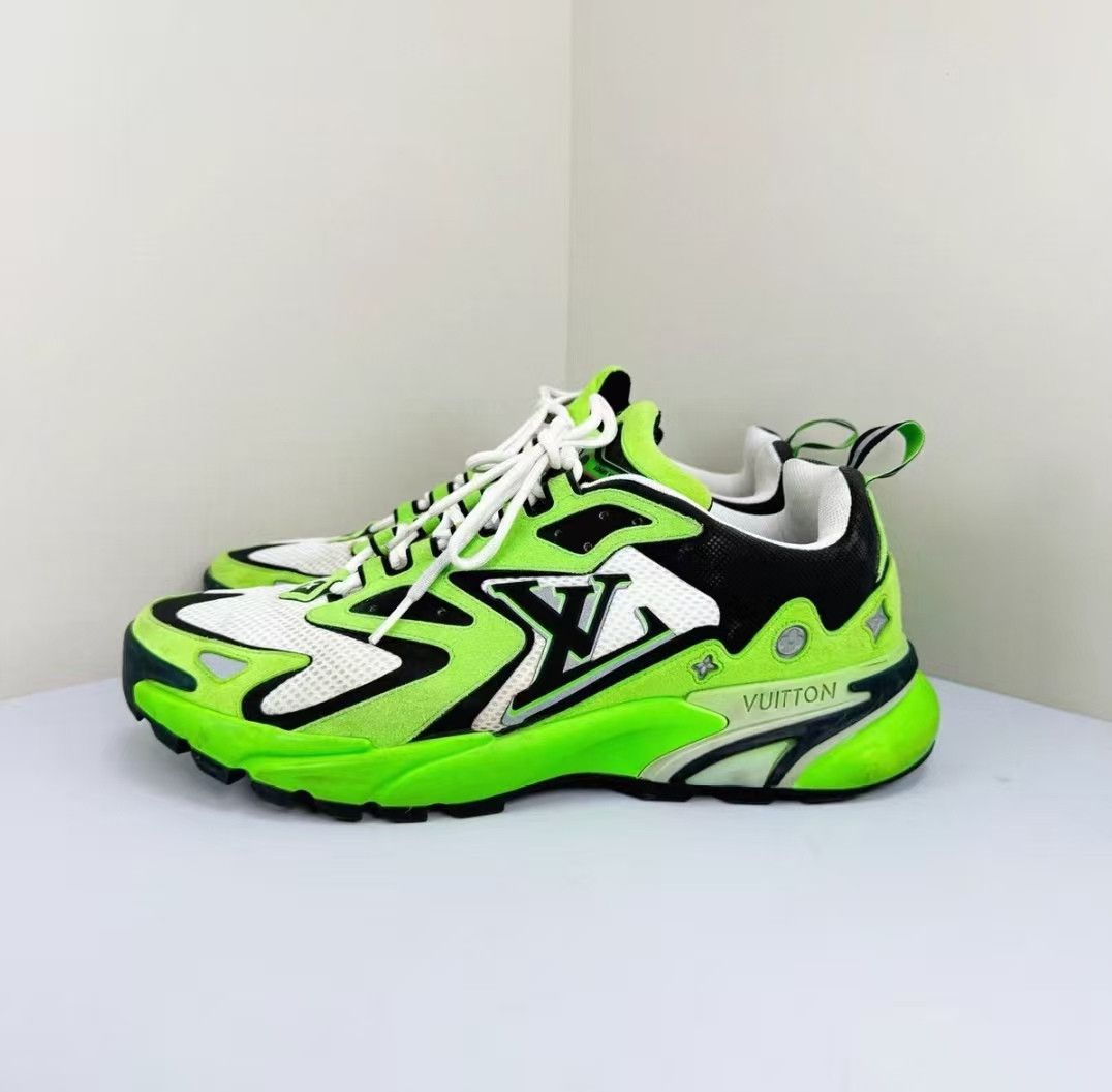 Louis Vuitton LV Runner Tatic White Green Sneakers Size US 9.5 / EU 42-43 - 2 Thumbnail