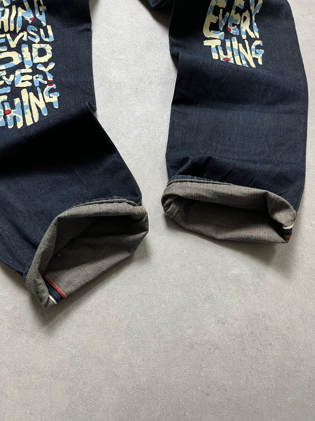 Evisu Evisu Daicock Script Logo Selvedge Denim Jeans Size US 34 / EU 50 - 8 Thumbnail