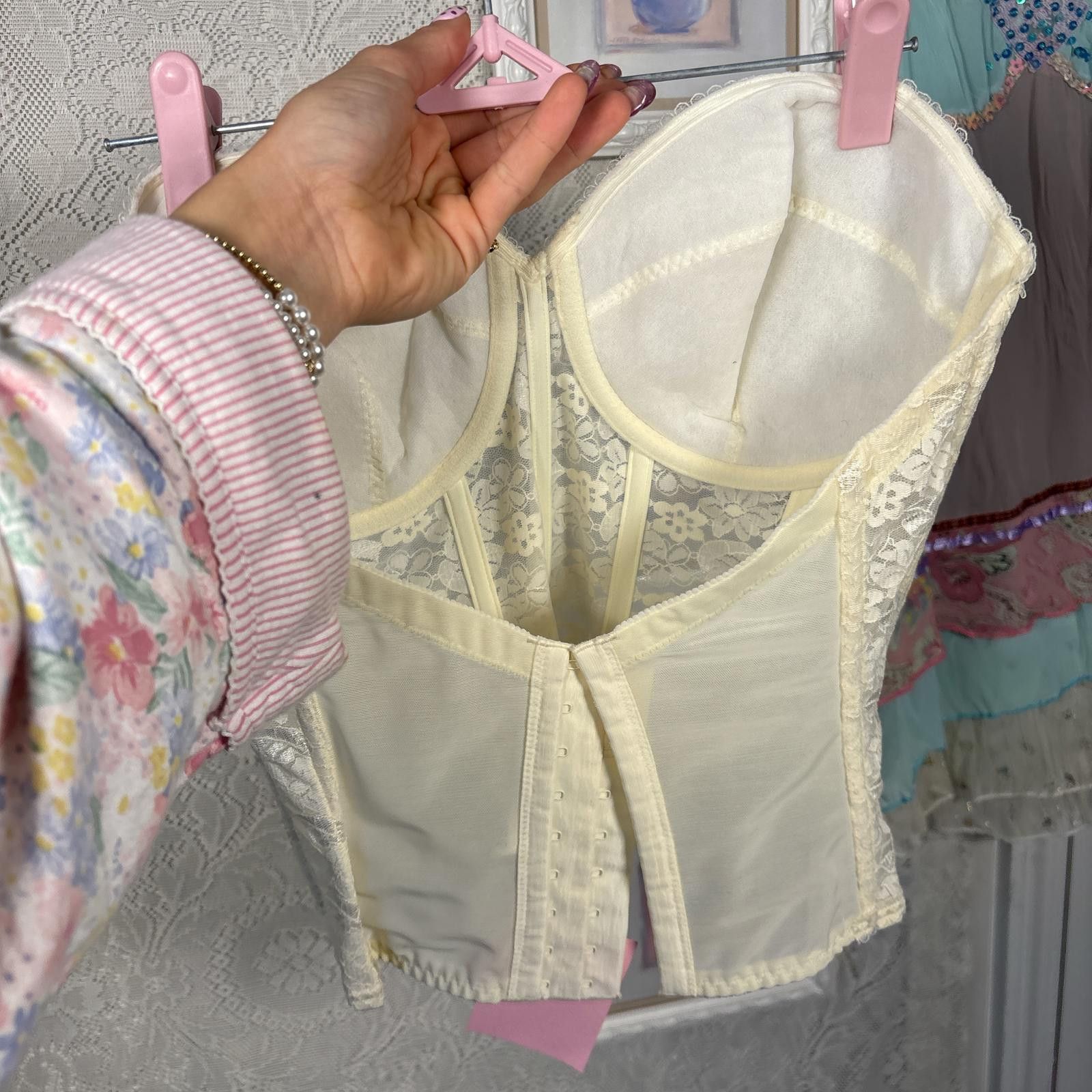 Other vintage lace fairy core corset Size M / US 6-8 / IT 42-44 - 3 Thumbnail