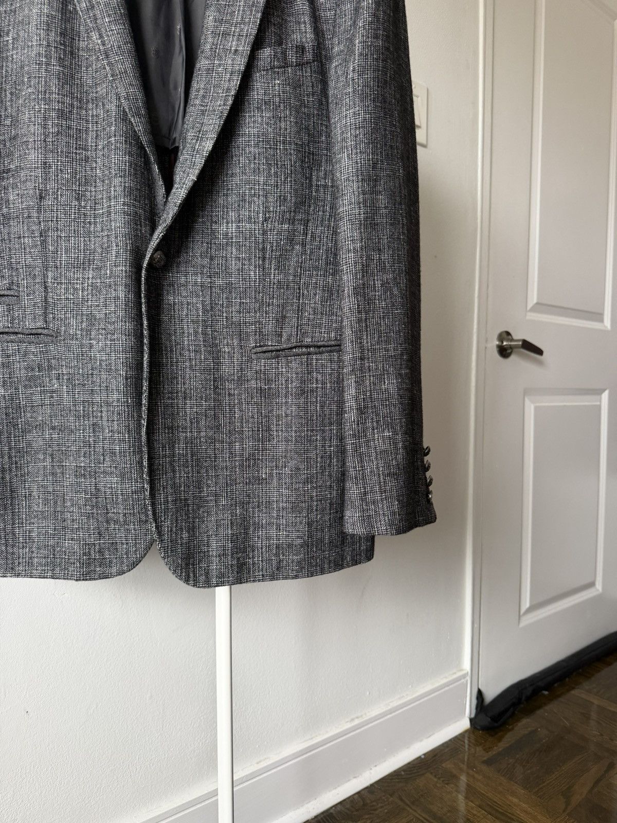 John Varvatos John Varvatos USA Luxe Blazer 42R Gray Sport Coat Jacket Size US L / EU 52-54 / 3 - 4 Thumbnail