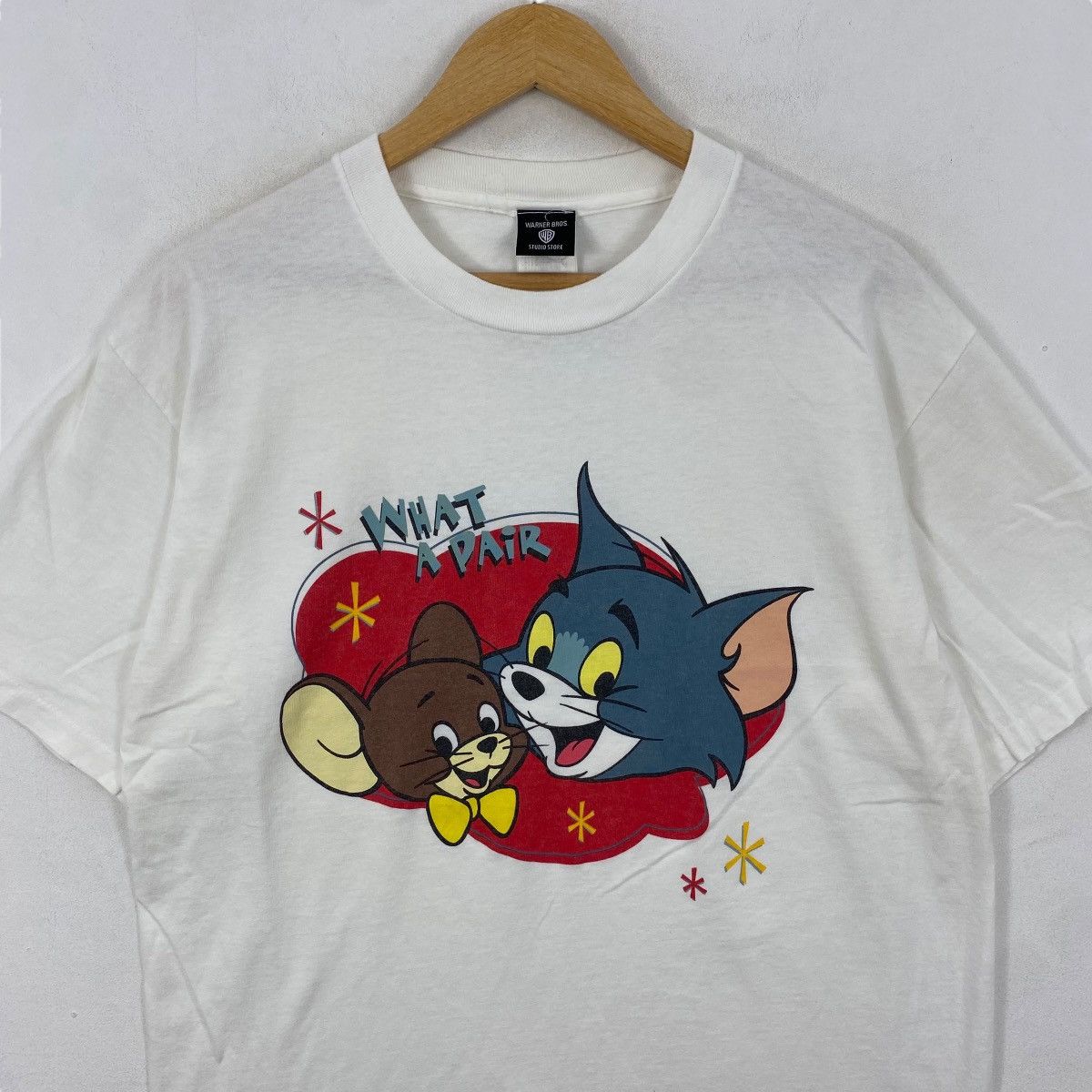 Cartoon Network × Vintage Vintage 90's TOM & JERRY What A Pair Cartoon Tee Shirt Size US L / EU 52-54 / 3 - 2 Thumbnail