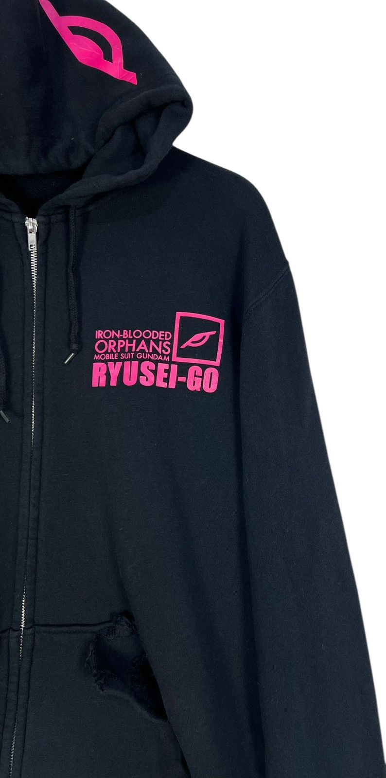 Japanese Brand Vintage Bandai Gundam Iron Blooded Orphans Ryusei Go Hoodie Size US XL / EU 56 / 4 - 7 Thumbnail