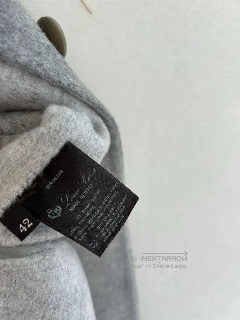 Loro Piana LORO PIANA High-end Gray Double-sided Cashmere Coat Size S / US 4 / IT 40 - 7 Thumbnail