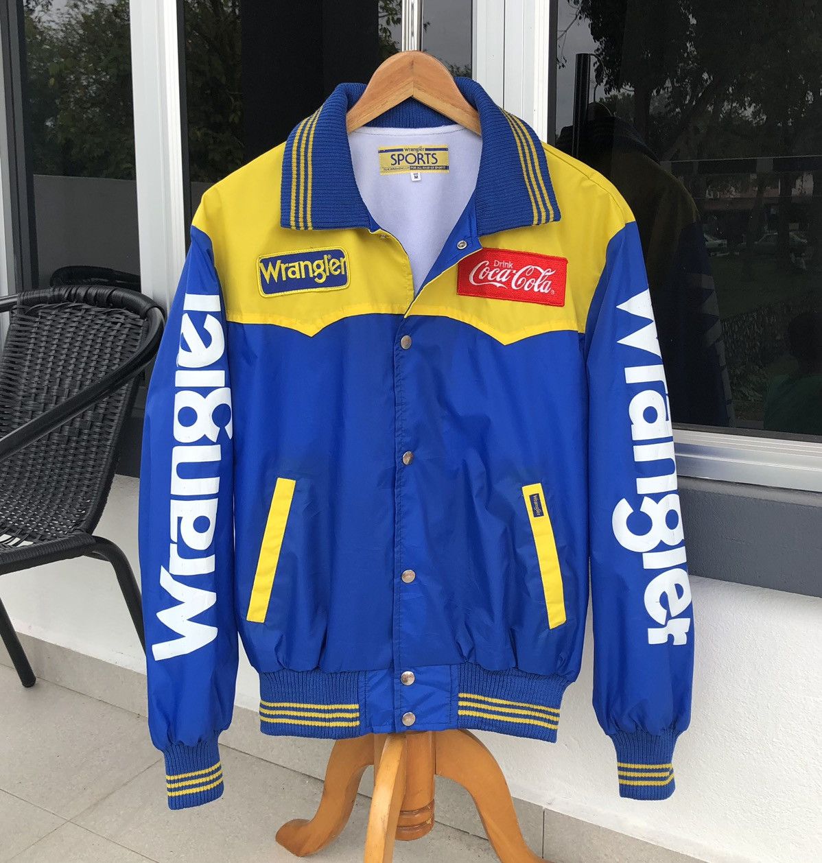 Wrangler Vintage Rare Wrangler 86’JAPAN Super Cross Satin jacket Size US M / EU 48-50 / 2 - 8 Thumbnail