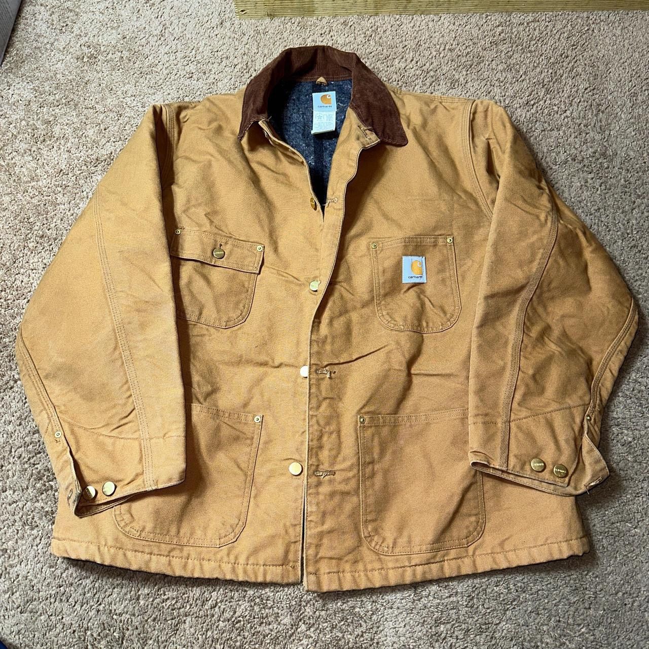 Carhartt Carhartt Detroit Work Jacket with brown collar mens size 52 Size US XXL / EU 58 / 5 - 1 Thumbnail