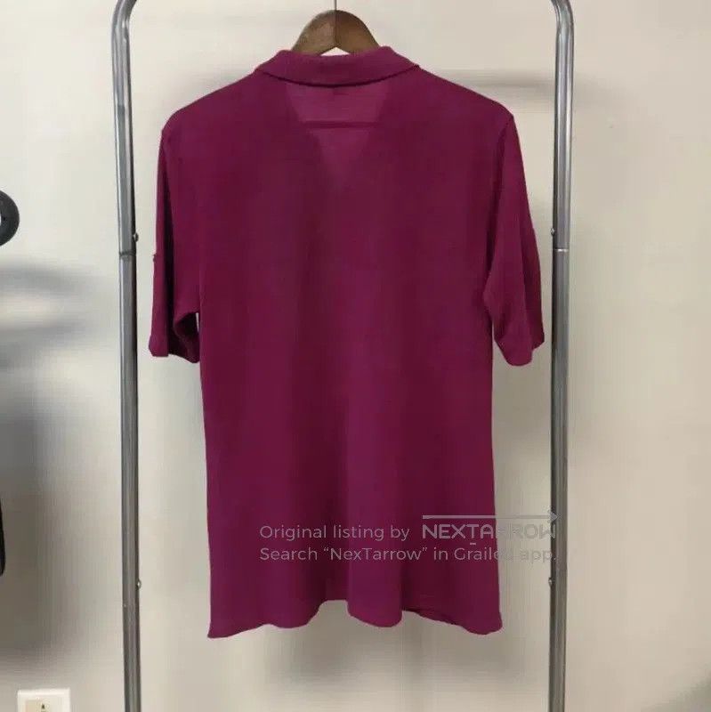 Burberry Burberry Men's Purple Polo Shirt (Size L). Size US L / EU 52-54 / 3 - 2 Thumbnail