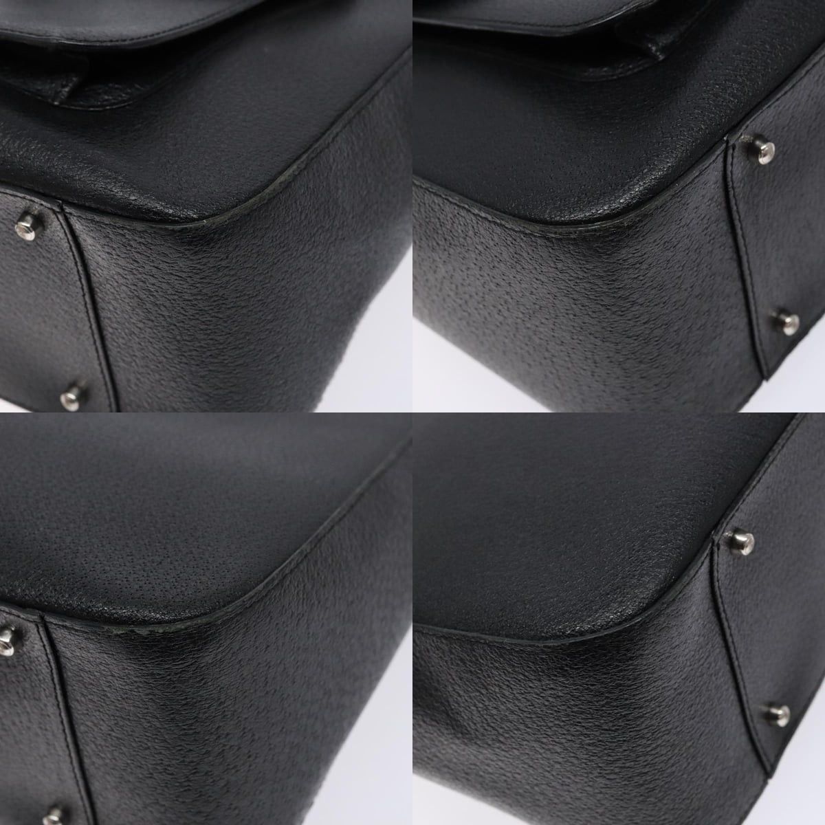 Gucci GUCCI Handbag Leather Black Silver 000 2058 0307 5 Size ONE SIZE - 10 Thumbnail