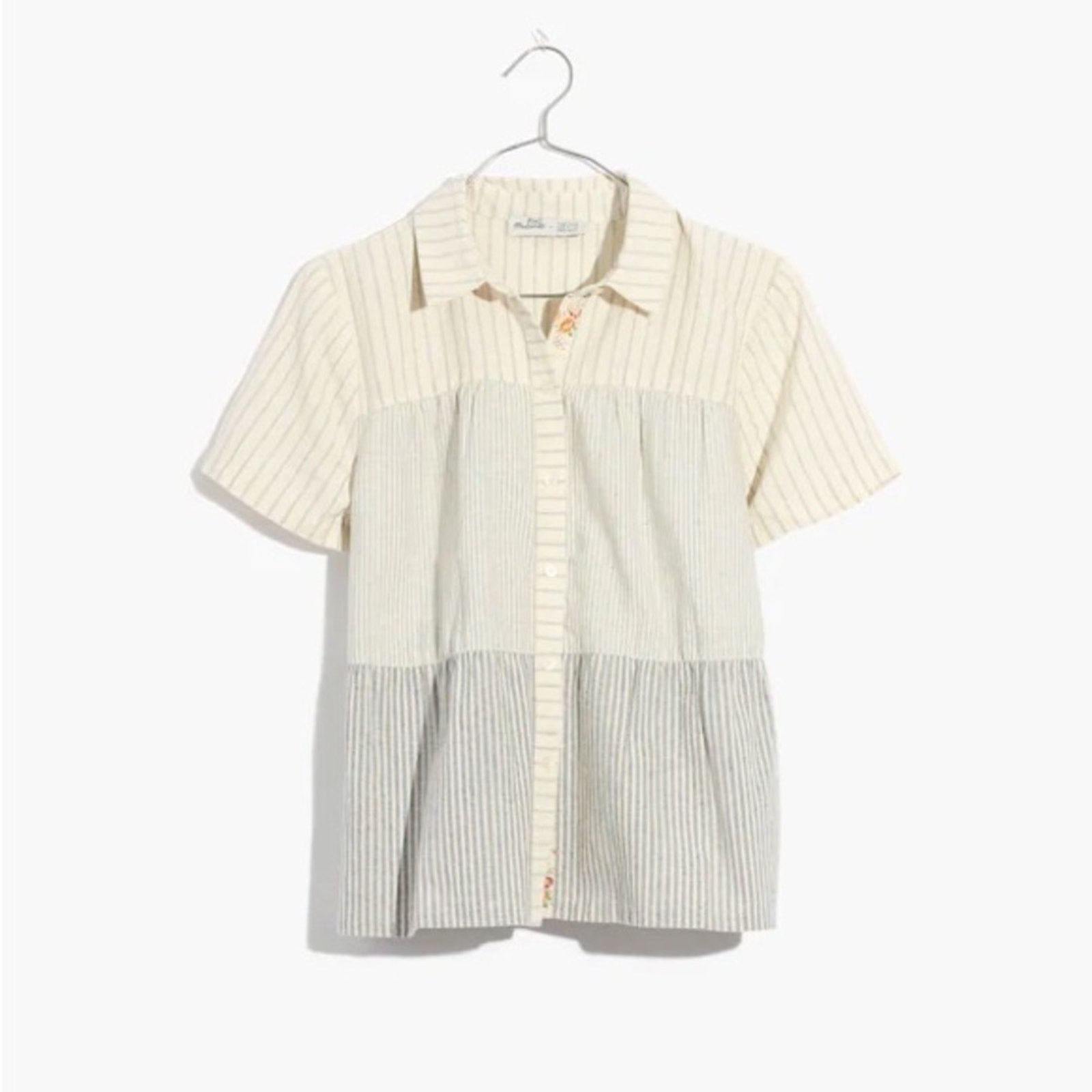 Madewell Madewell x The New Denim Project Stripe Shirt Womens Small Size S / US 4 / IT 40 - 2 Thumbnail