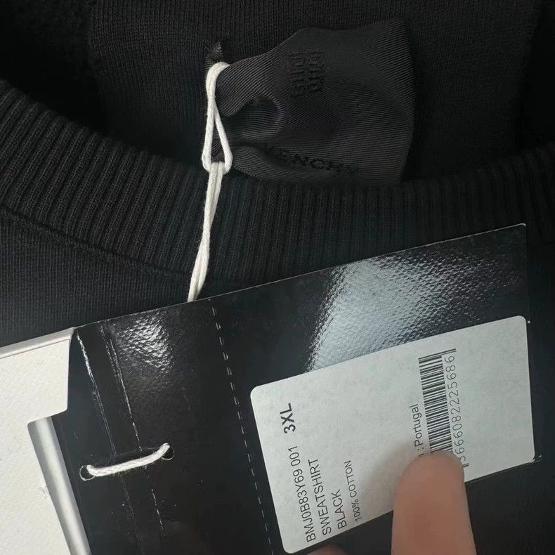 Givenchy Givenchy Size3XL Round-neck Black Shirt with Logo Print and Size US XL / EU 56 / 4 - 7 Thumbnail