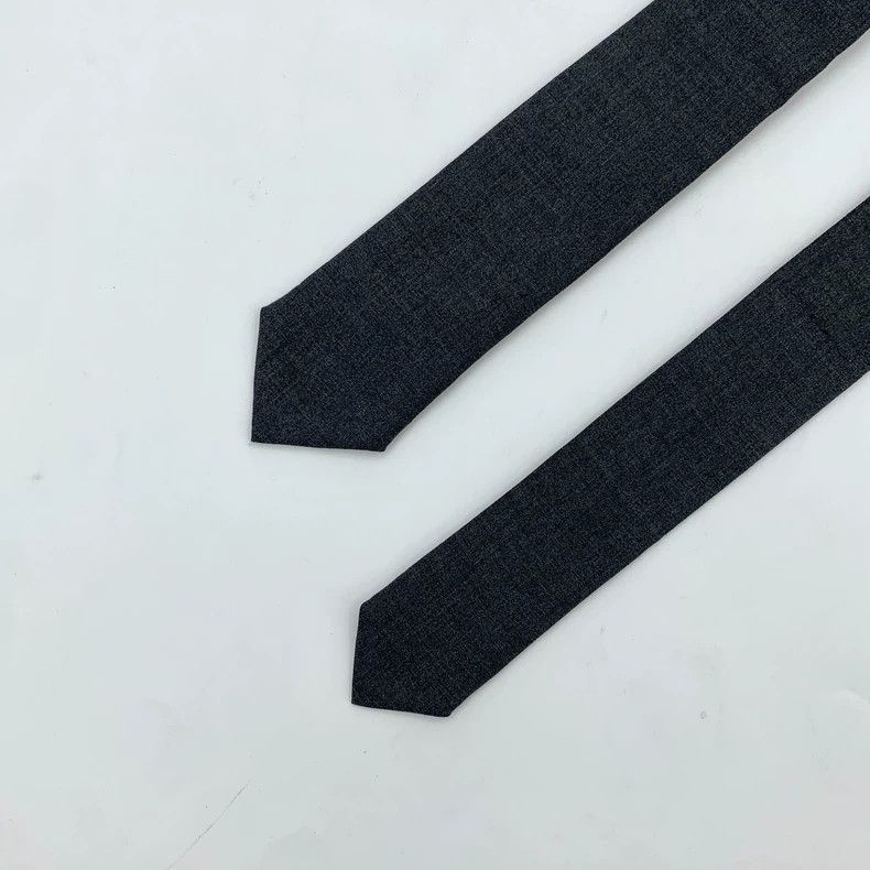 Thom Browne Thom browne Black and gray wool tie 2505-Nextarrow Size ONE SIZE - 4 Thumbnail