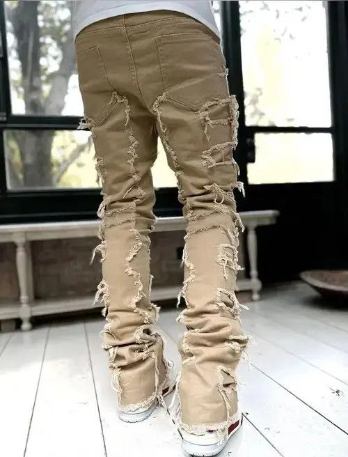 Other Khakis Color Heavyweight Streetwise Stretch Patch Denim Pant Size US 34 / EU 50 - 2 Thumbnail
